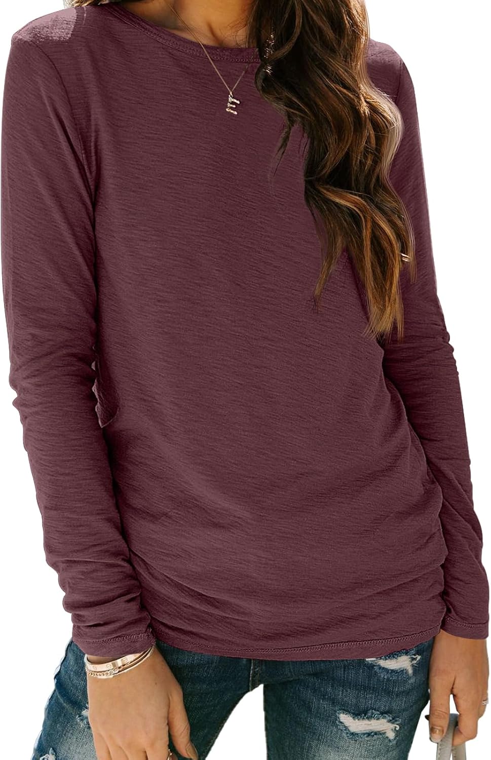 AUTOMET Long Sleeve Shirts for Women Business Casual Tops Fall Fashion Clothes W...