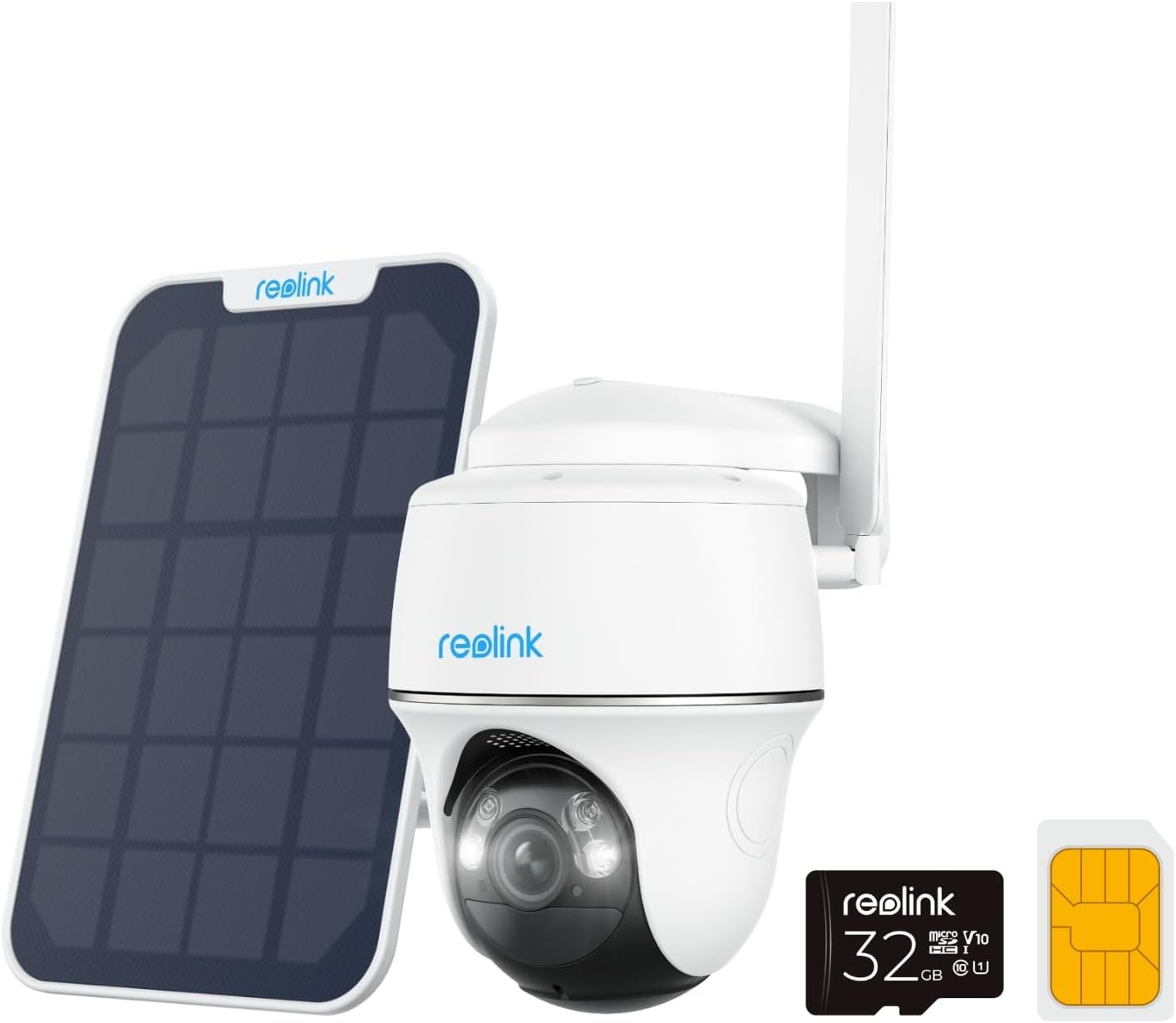 Reolink 4G LTE Cellular Outdoor Security Camera + 32GB SD Card, No WiFi Security...