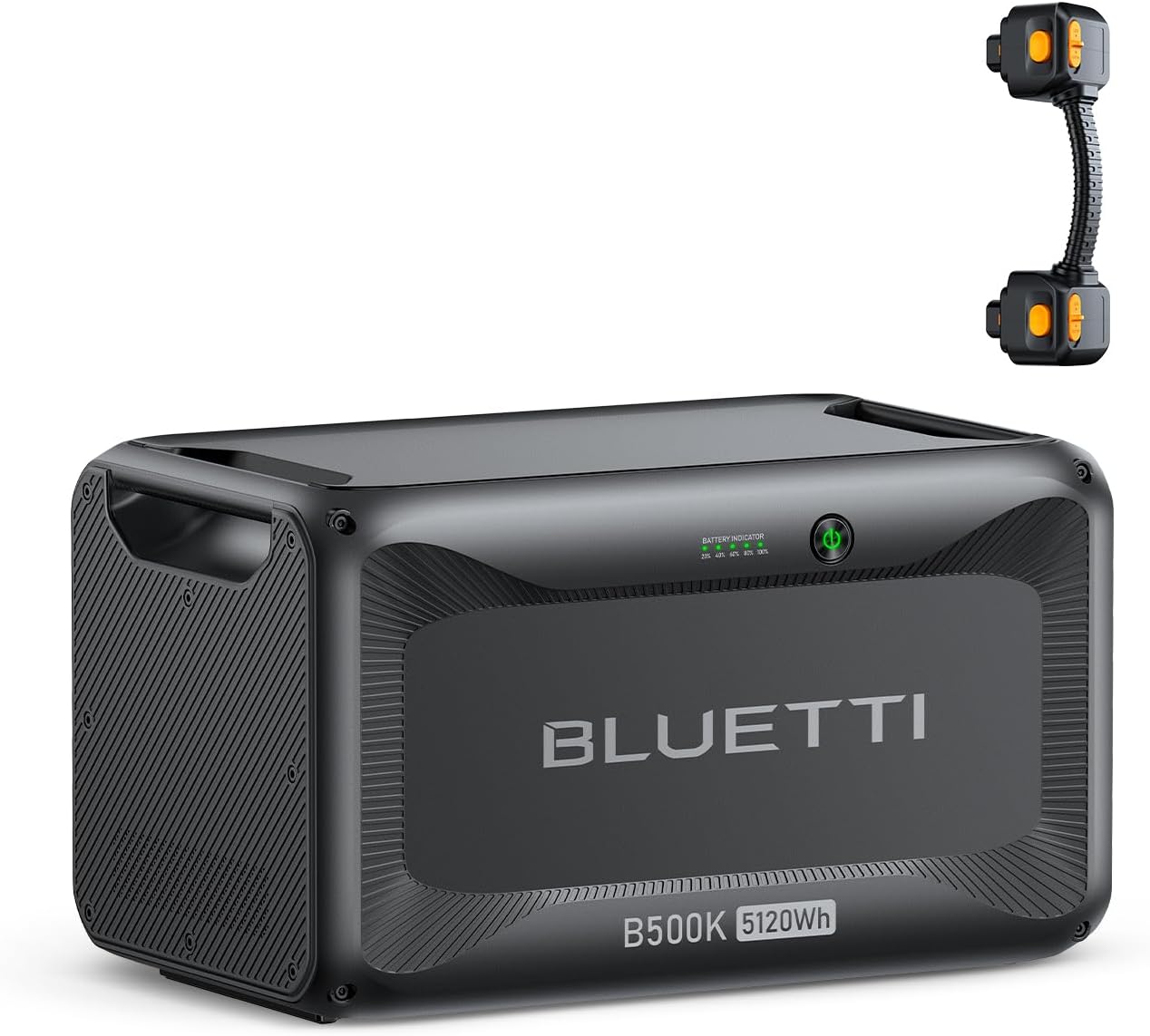 BLUETTI B500K Expansion Battery with CA90 Cable, 5120Wh LiFePO4 Battery Pack for...
