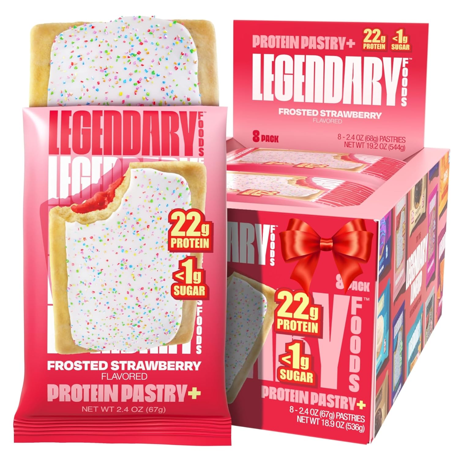 Exceptional Legendary Foods Protein Pastry, Premium 22g Protein Keto Snack With...