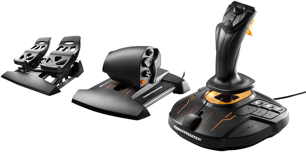Thrustmaster T16000M FCS Flight Pack - Complete Flight Control System with Joyst...