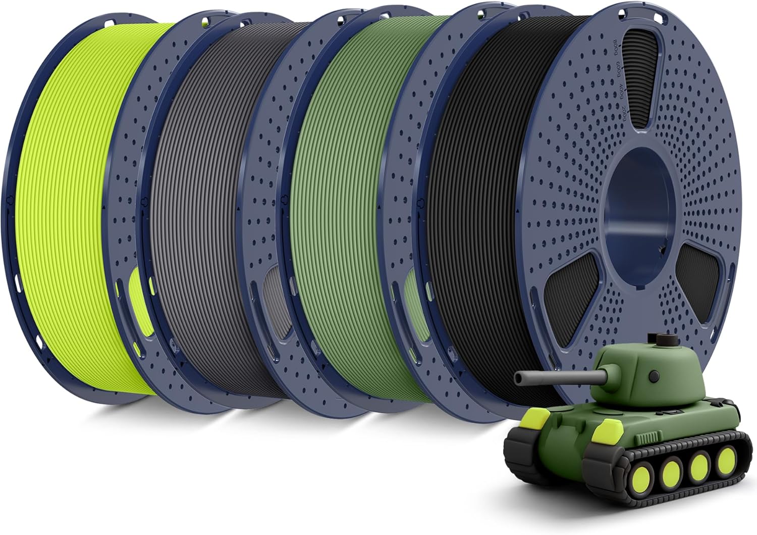 SUNLU 4KG 3D Printer Filament Bundle, Special PLA Matte Filament 1.75mm for 99%...