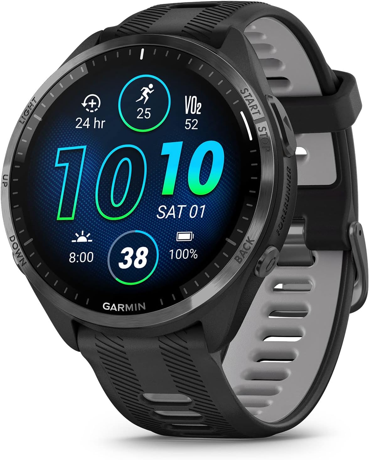Garmin Forerunner® 965 Running Smartwatch, Colorful AMOLED Display, Training Met...