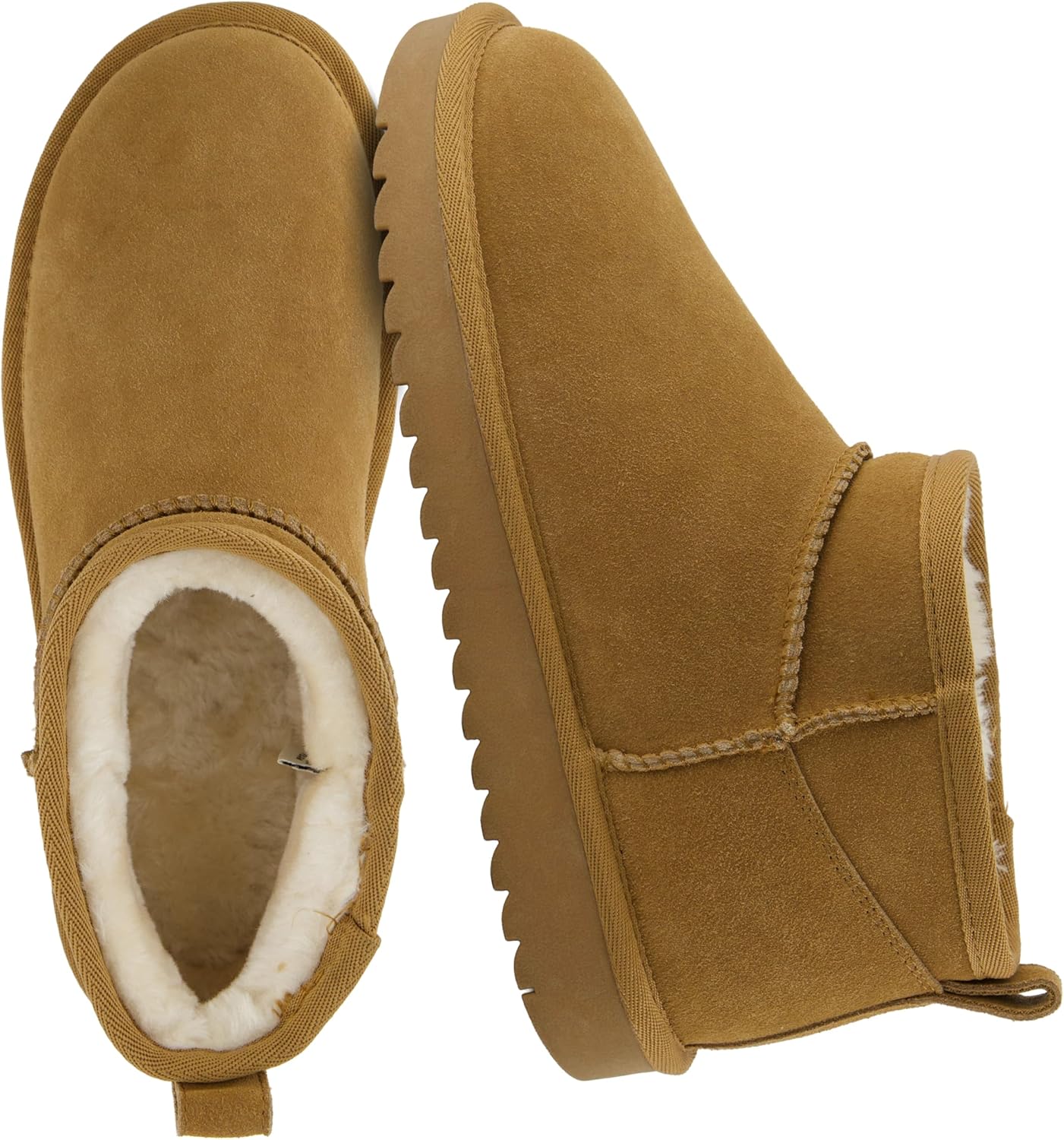 CUSHIONAIRE Hip 2 Genuine Suede Ankle Boots, Cozy & Special Women's Winter Boots...