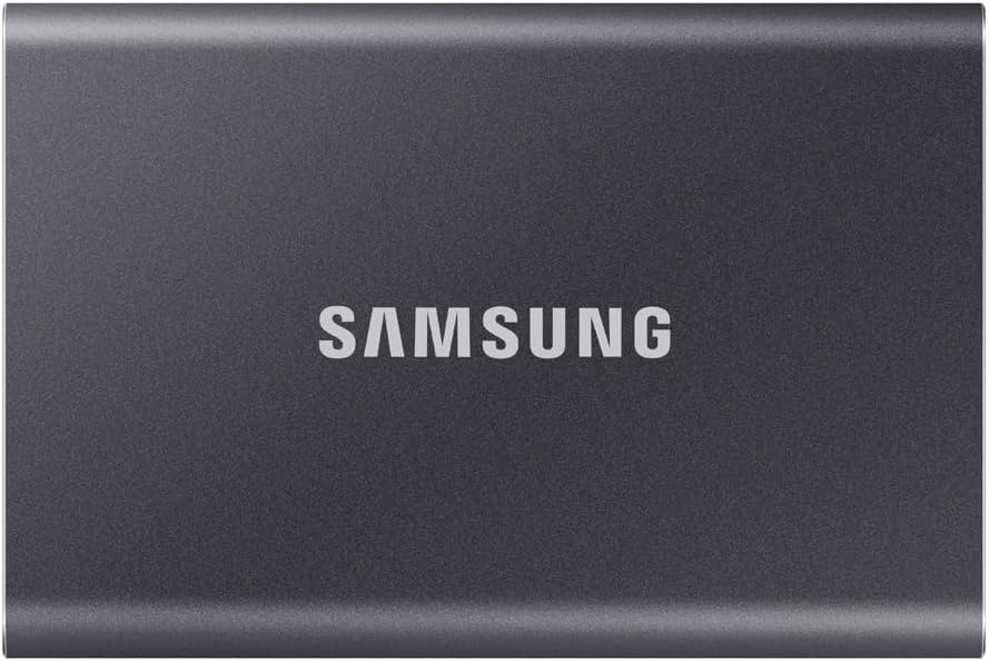 Samsung Portable SSD T7, 4 TB, USB 3.2 Gen.2, 1,050 MB/s read, 1,000 MB/s write,...