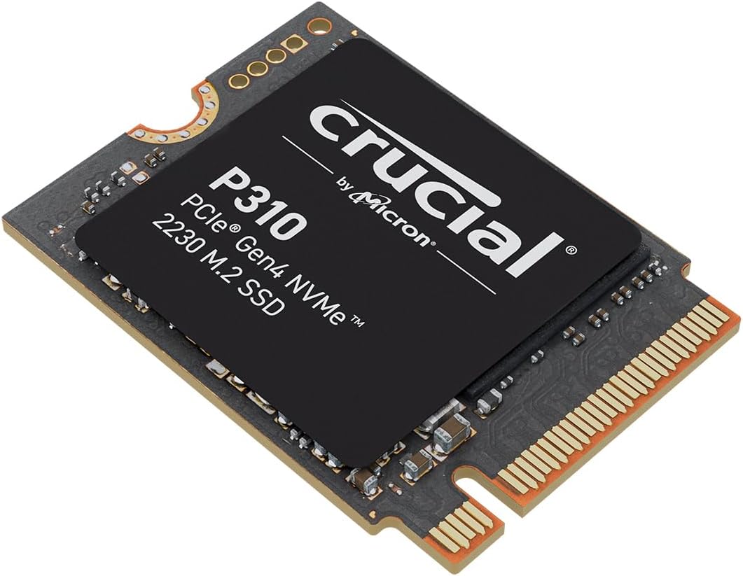 Crucial P310 2TB M.2 2230 SSD, PCIe Gen4 NVMe, Up to 7,100MB/s, Ideal for Steam...