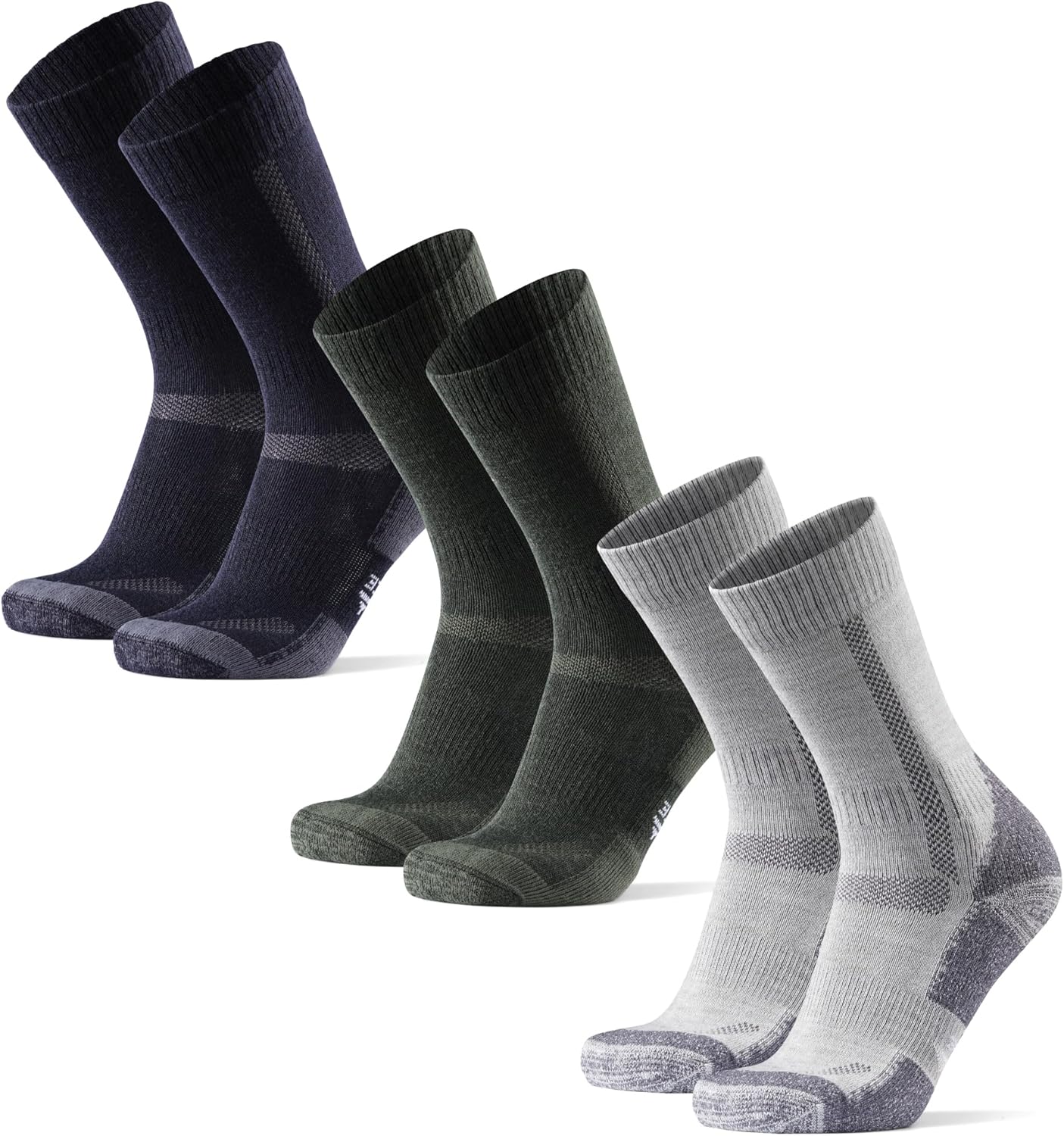 DANISH ENDURANCE Hiking Socks Set, Merino Wool Socks Gift Set, Anti Blister Ther...