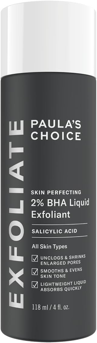 Paula's Choice SKIN PERFECTING 2% BHA Liquid Exfoliant - Face Exfoliating Peel F...