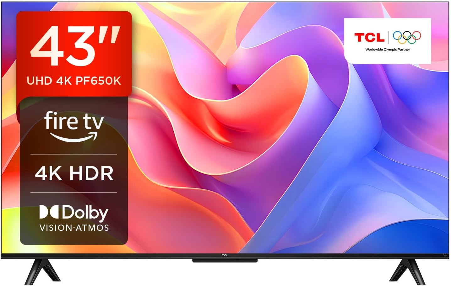 TCL 43PF650K 43-inch 4K Ultra HD, HDR TV, Smart LE...