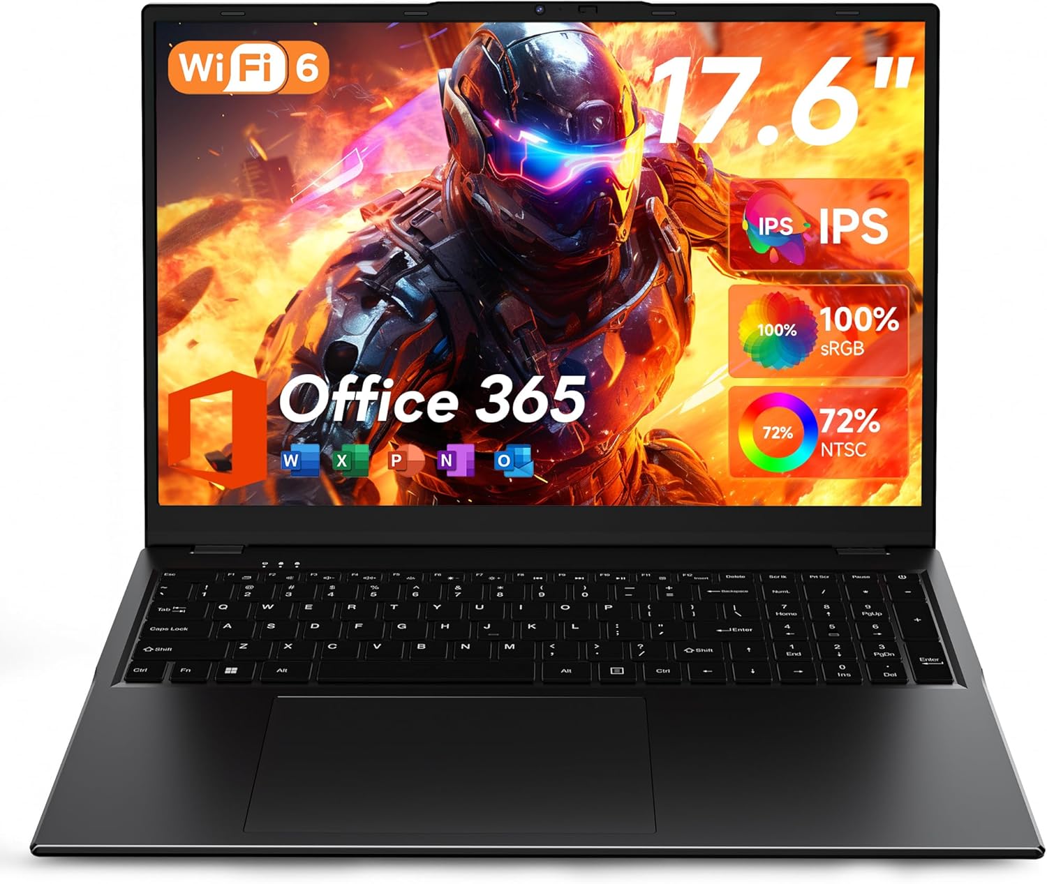 jumper 17.6 Inch Laptop with Office 365, N95 CPU,16GB RAM 1TB SSD+128GB Storage,...