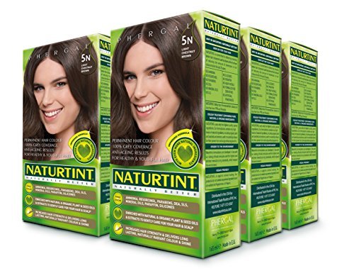 Naturtint 5N Light Chestnut Brown Permanent Hair Color (Pack of 6), Ammonia Free...