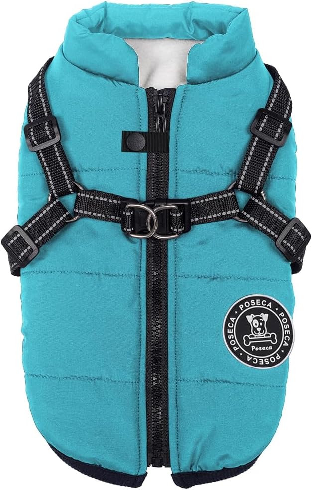 Waterproof Winter Coat, Special Warm Vest Jacket for Small Dogs with Harness, In...