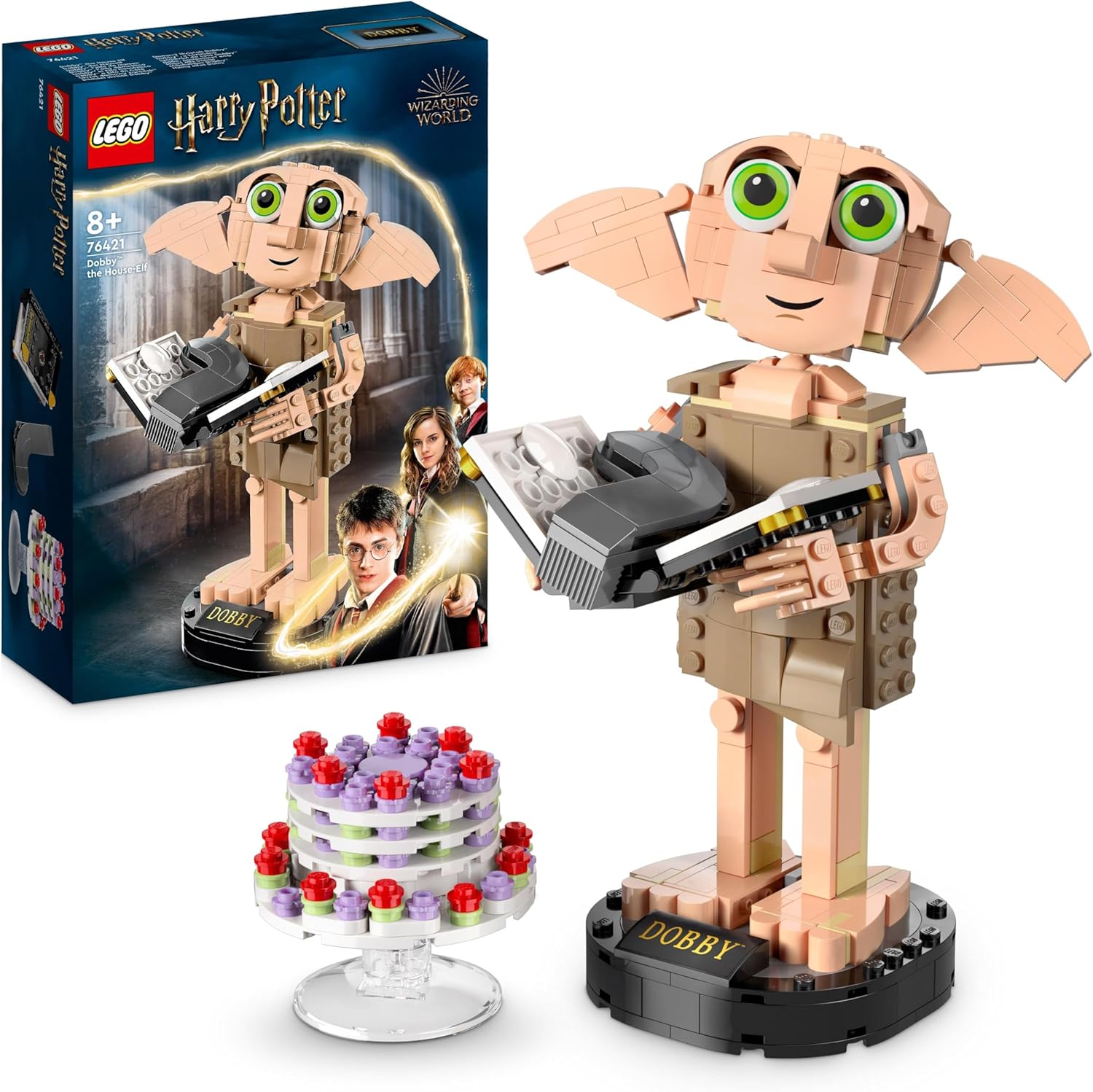 LEGO Harry Potter Dobby the House-Elf Building Toy Set, Movable Wizarding World...