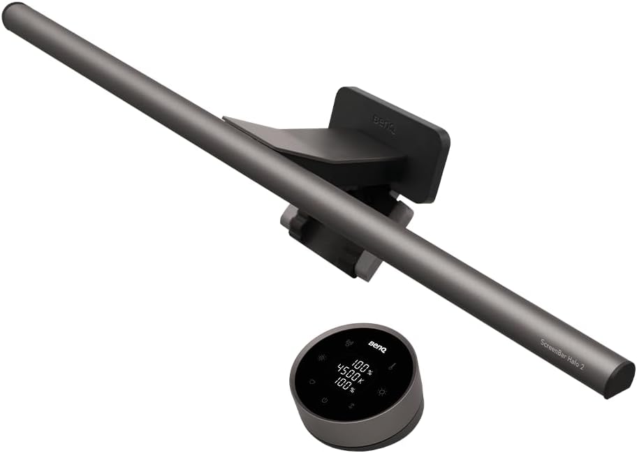BenQ ScreenBar Halo 2, Special LED Monitor Light Bar, Innovative Light Bar with...