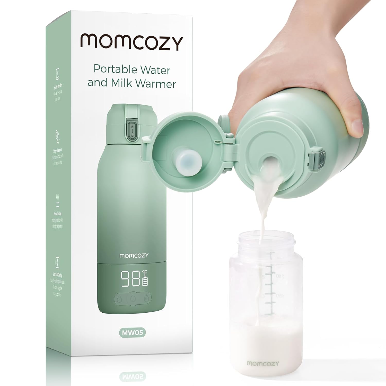 Momcozy Portable Milk Warmer for Travel – Dual Hea...
