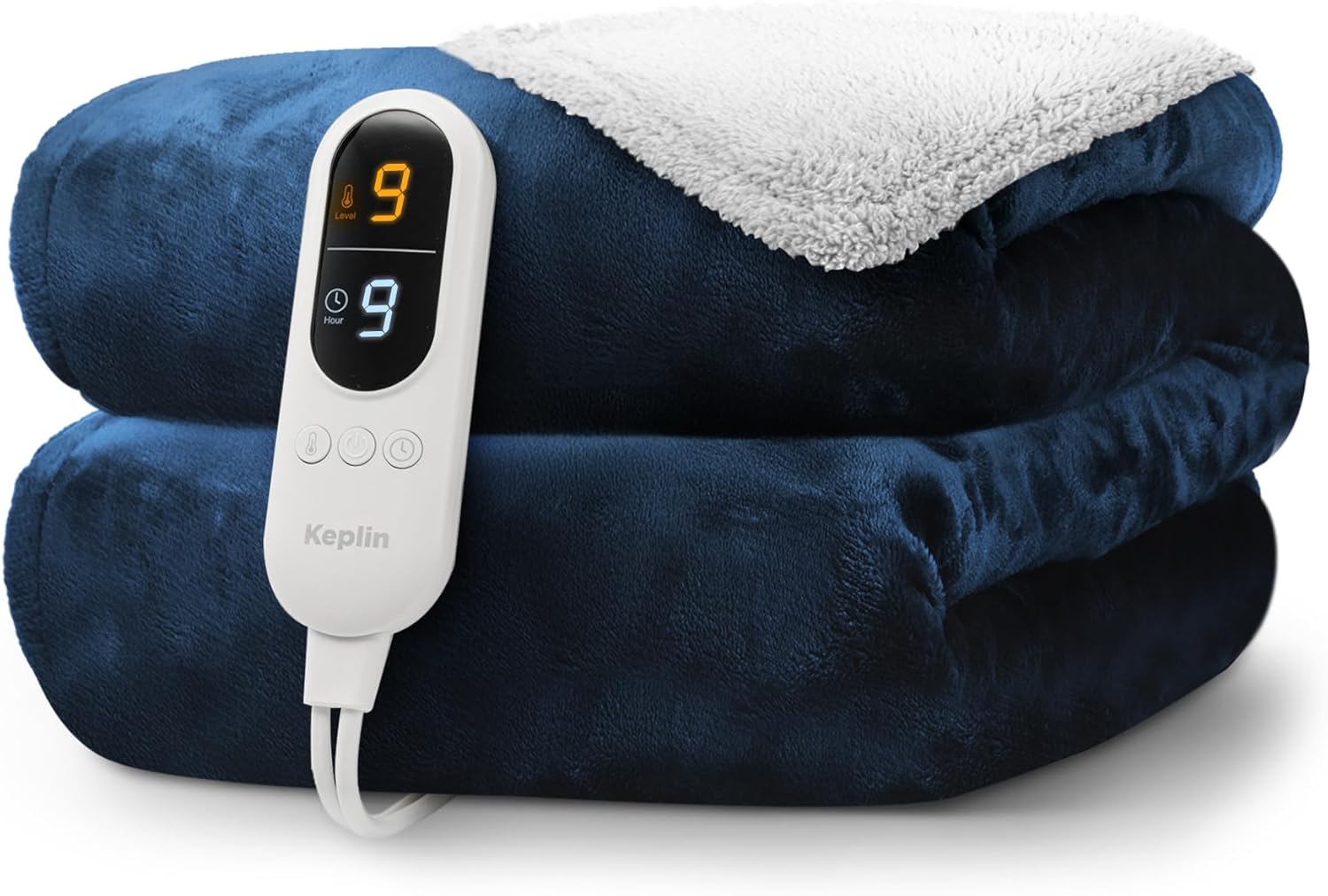 KEPLIN Large Electric Heated Throw Blanket, Special Heated Blanket for Bedspread...