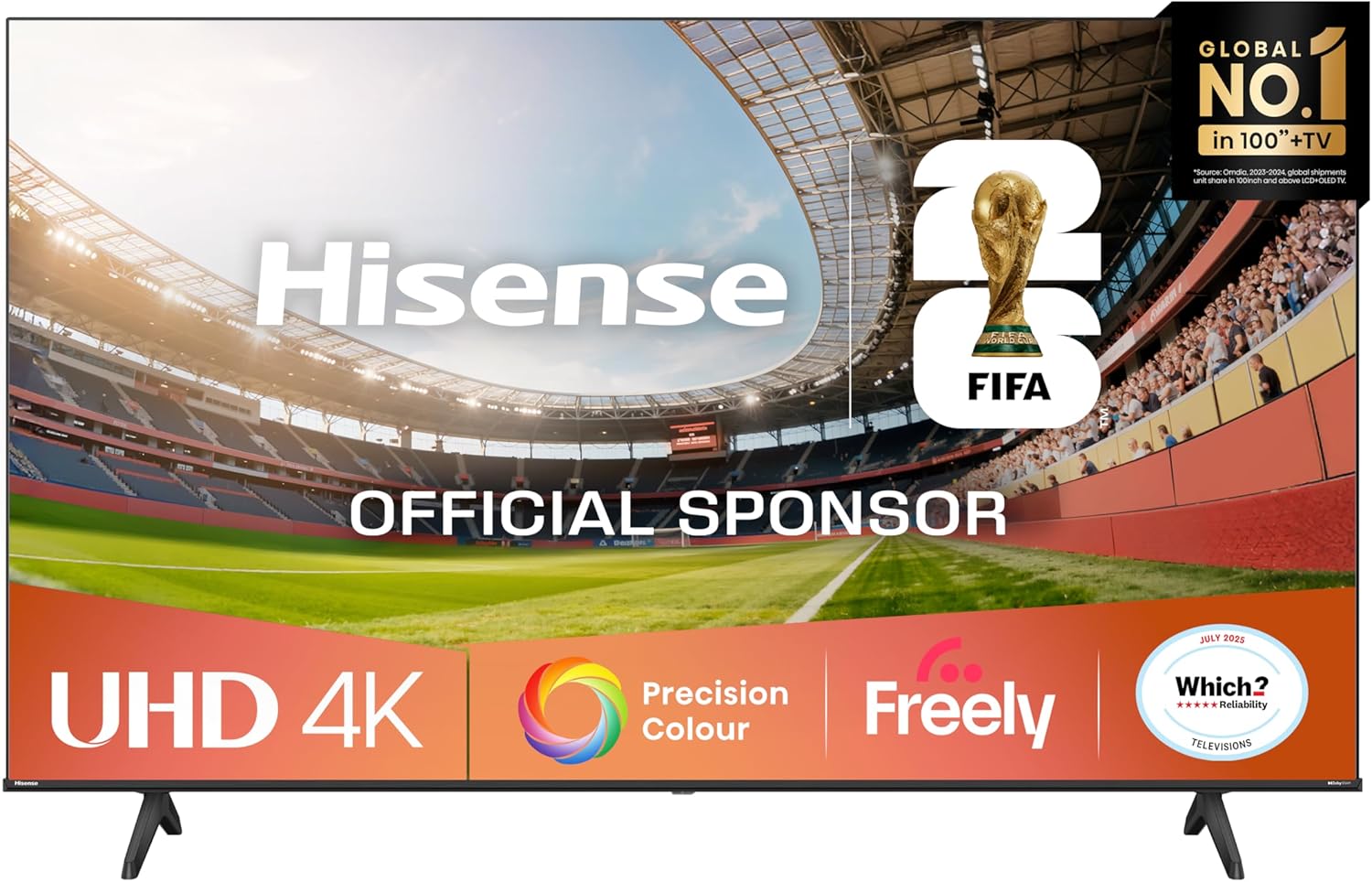 Hisense 55E6QTUK Smart TV, Innovative 4K Ultra HD TV with AI, High-Quality TV wi...