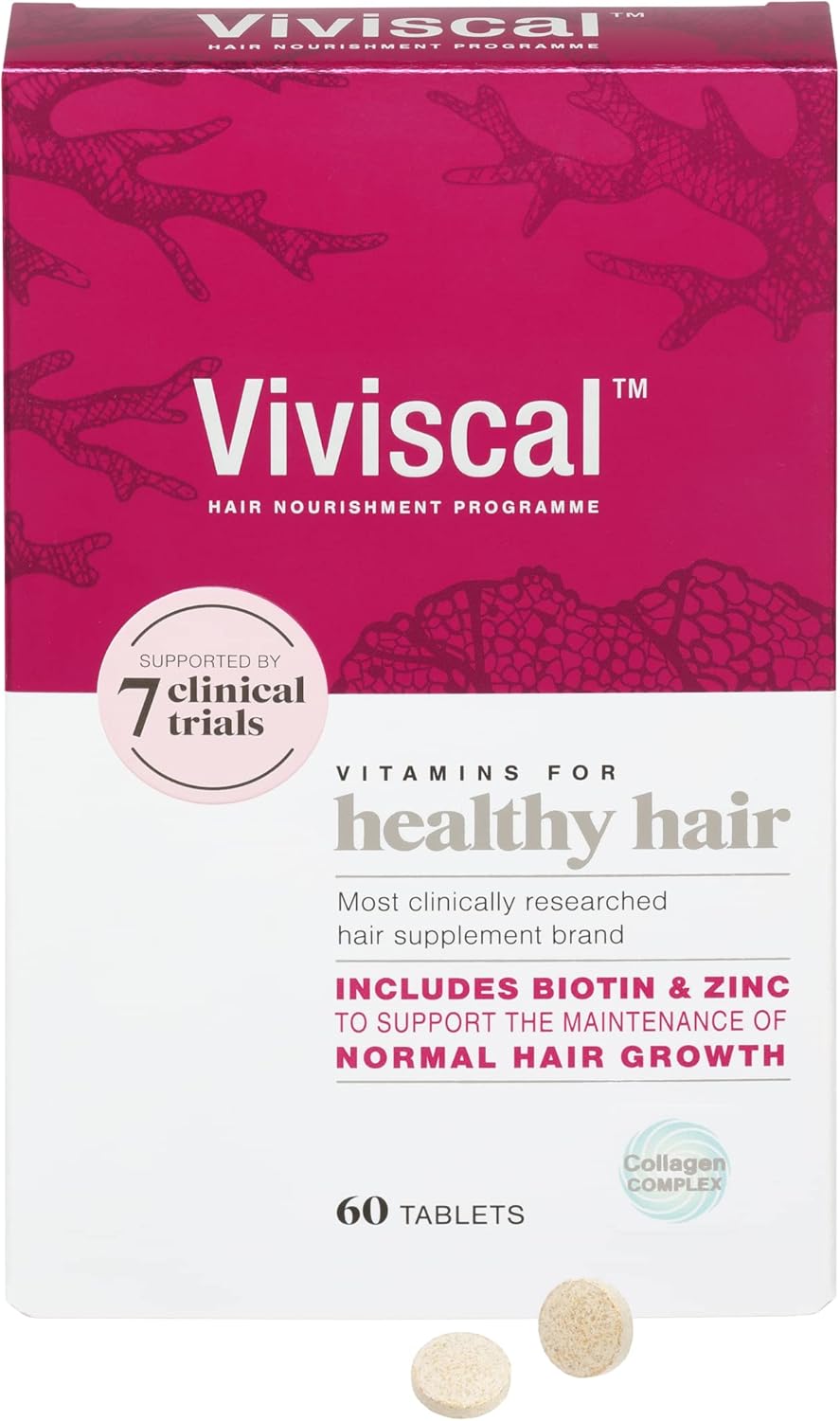 Viviscal Hair Growth Supplement for Women, 60 Tablets, with Biotin, Zinc & Marin...