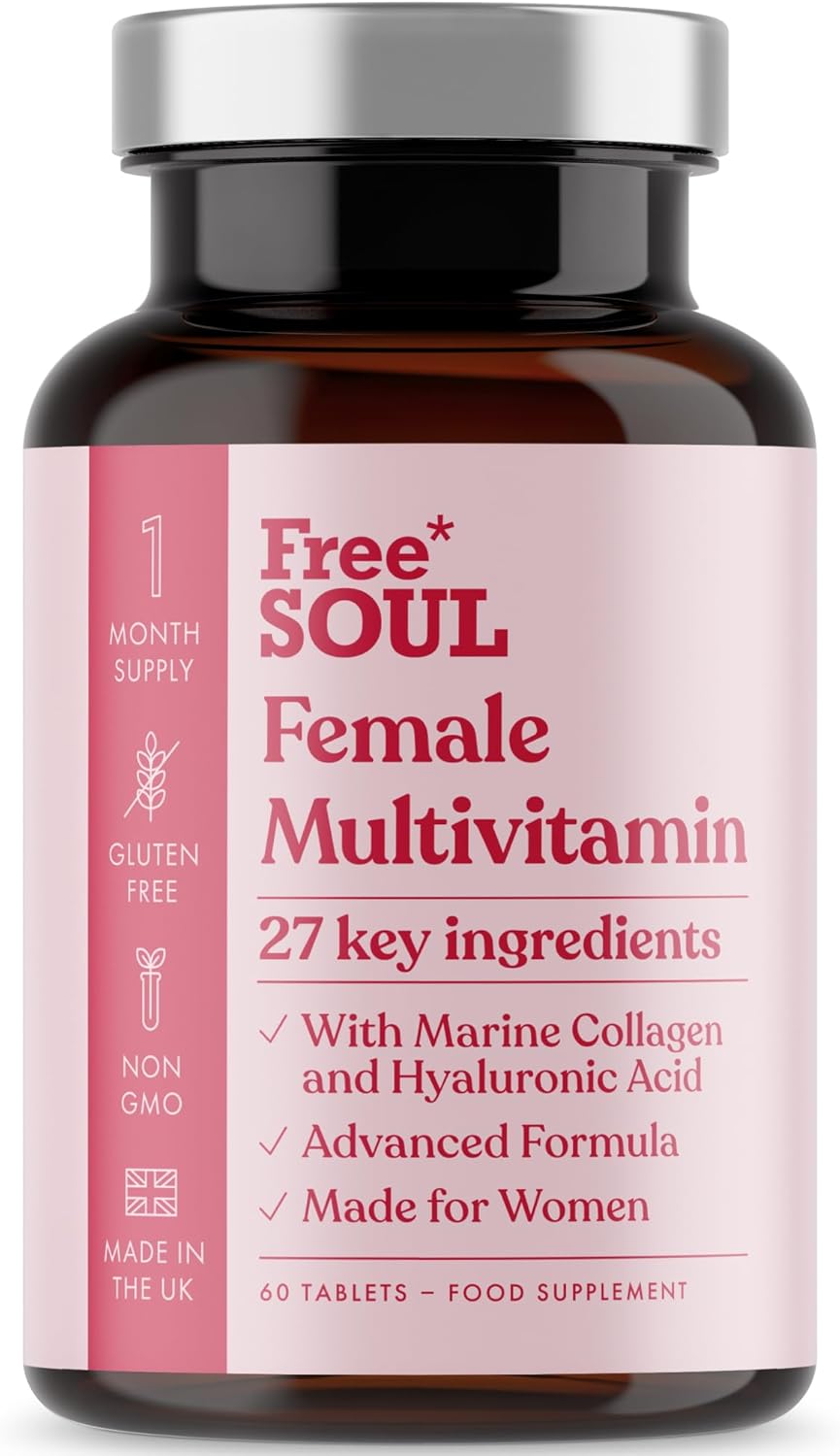 Women's Multivitamins & Minerals with Marine Collagen & Hyaluronic Acid | 27 Ess...