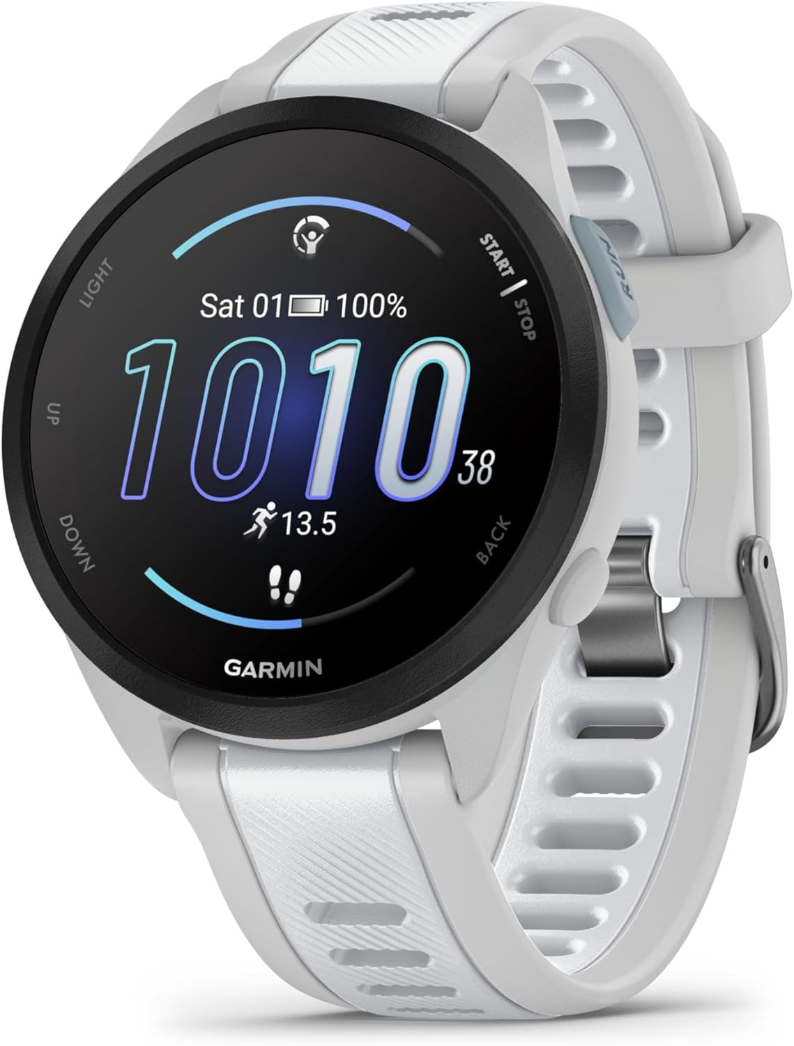 Garmin Forerunner 165 GPS 43mm Running Smartwatch, Lightweight, AMOLED Touchscre...
