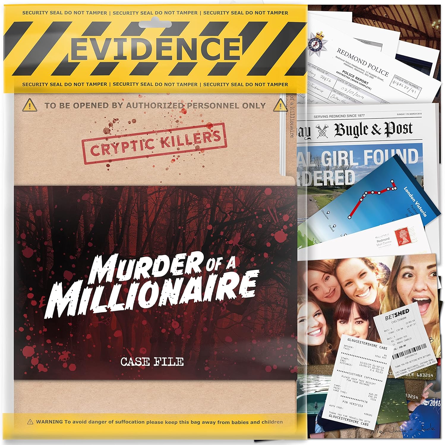 Cryptic Killers Unsolved murder mystery game - Cold Case Files Investigation Det...