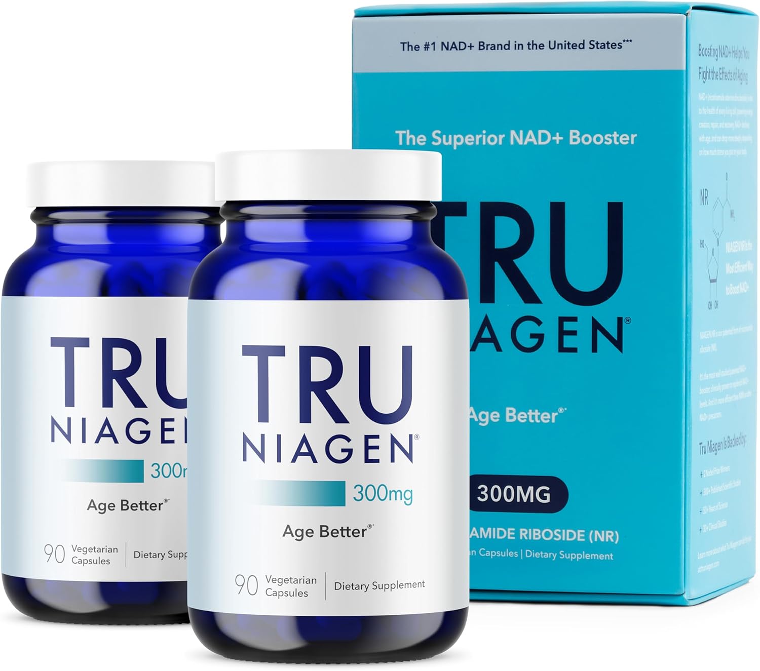 TRU NIAGEN Patented NAD Supplement for Anti Aging and Cell Regeneration, 300 mg...