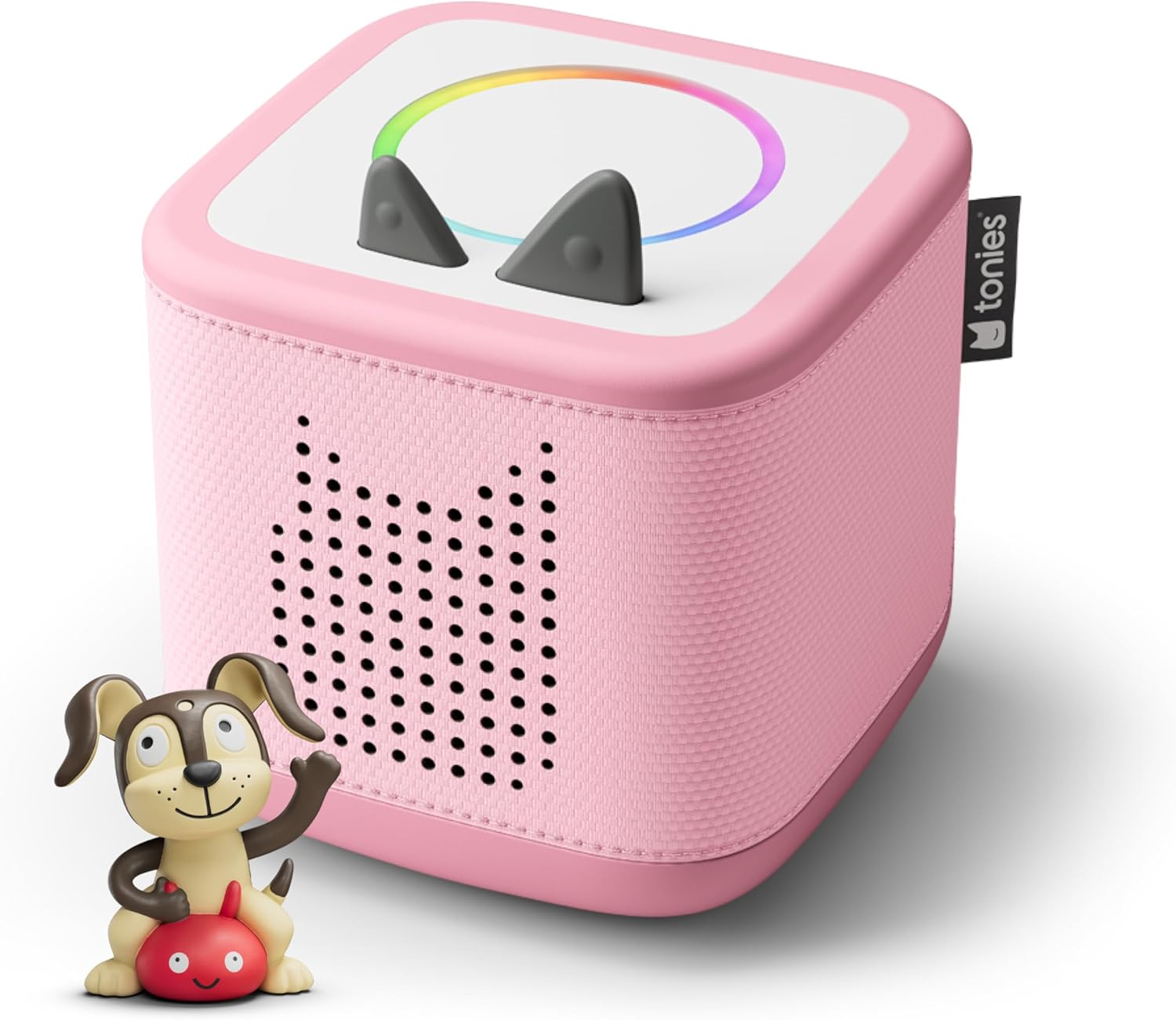 Toniebox 2 Audio Player Starter Set for Kids 1+ with Playtime Puppy - Cloud Pink