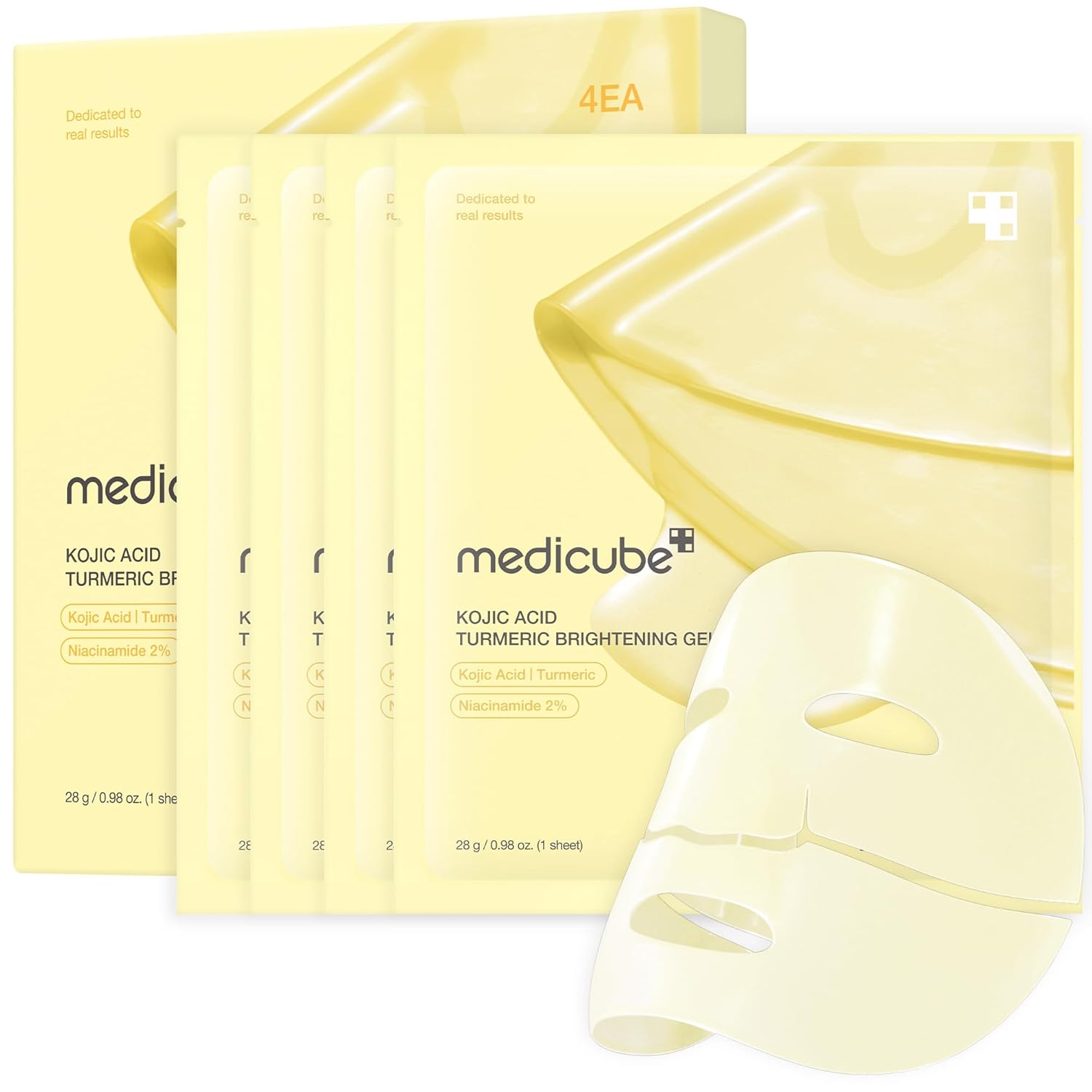 Premium medicube Kojic Acid Turmeric Brightening Gold Jelly Gel Mask, Exclusive...