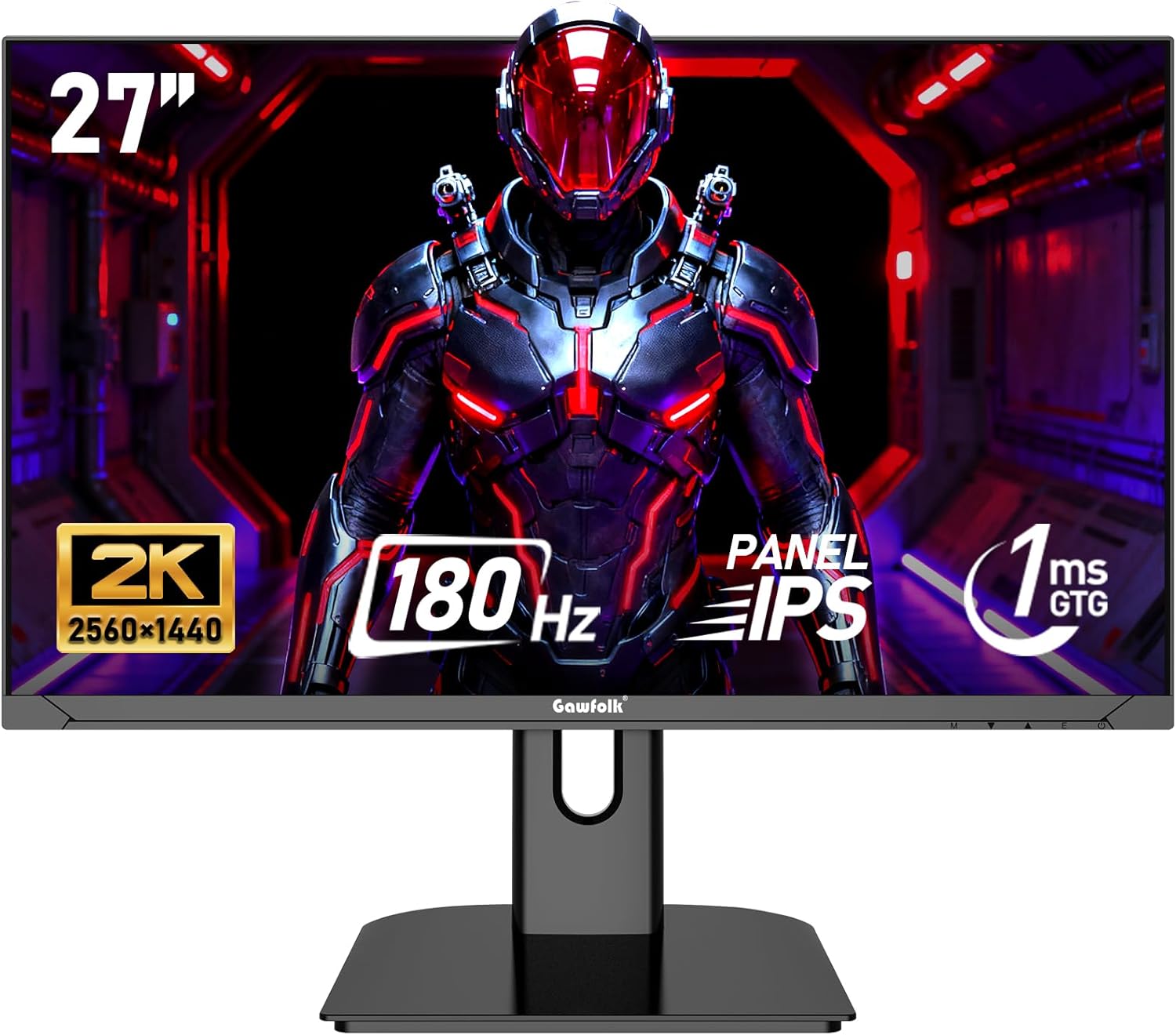 Top-Quality Gawfolk 27 inch 2K QHD Monitor, Exceptional Gaming Monitors with 180...