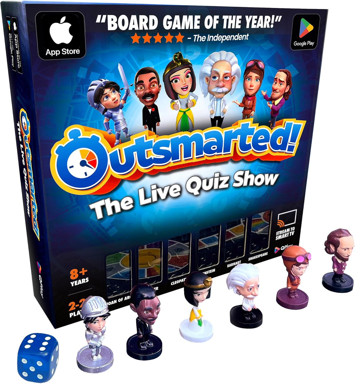 Outsmarted - The App-Connected TV Quiz-Show Board Game | Kids, Teens & Adults |...