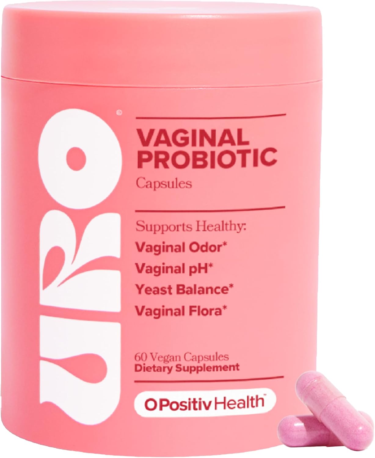 O Positiv URO Vaginal Probiotics for Women pH Balance with Prebiotics & Lactobac...