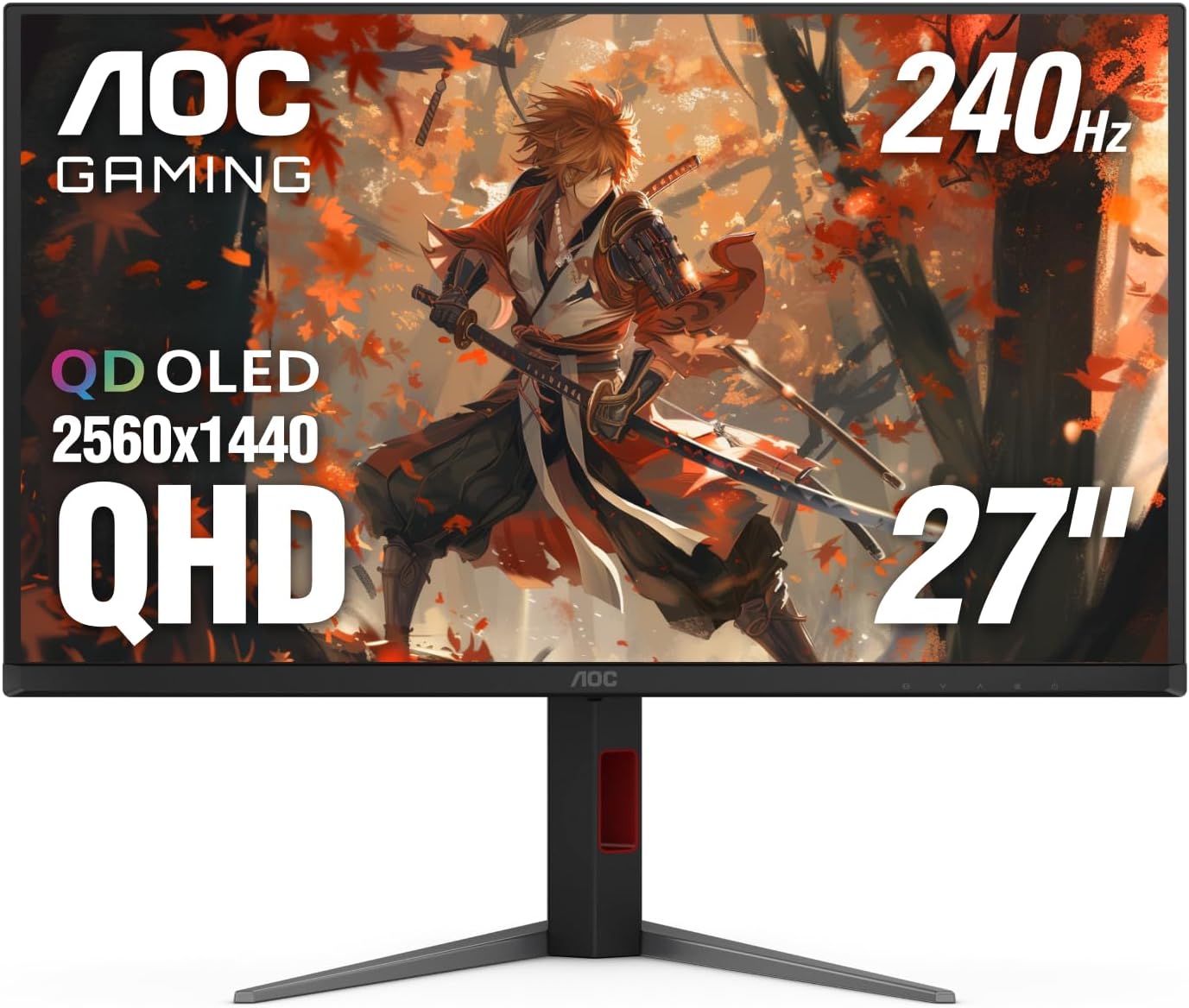 AOC Q27G4ZD 27" QD OLED Gaming Monitor, QHD 2560 x...