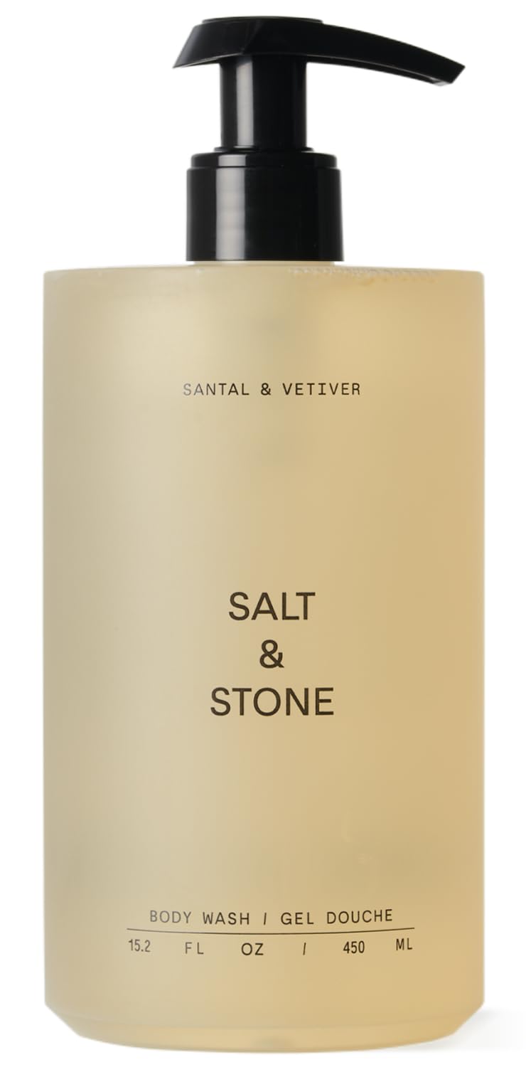 Salt & Stone Antioxidant-Rich Body Wash - Santal & Vetiver | Cleanse, Nourish &...