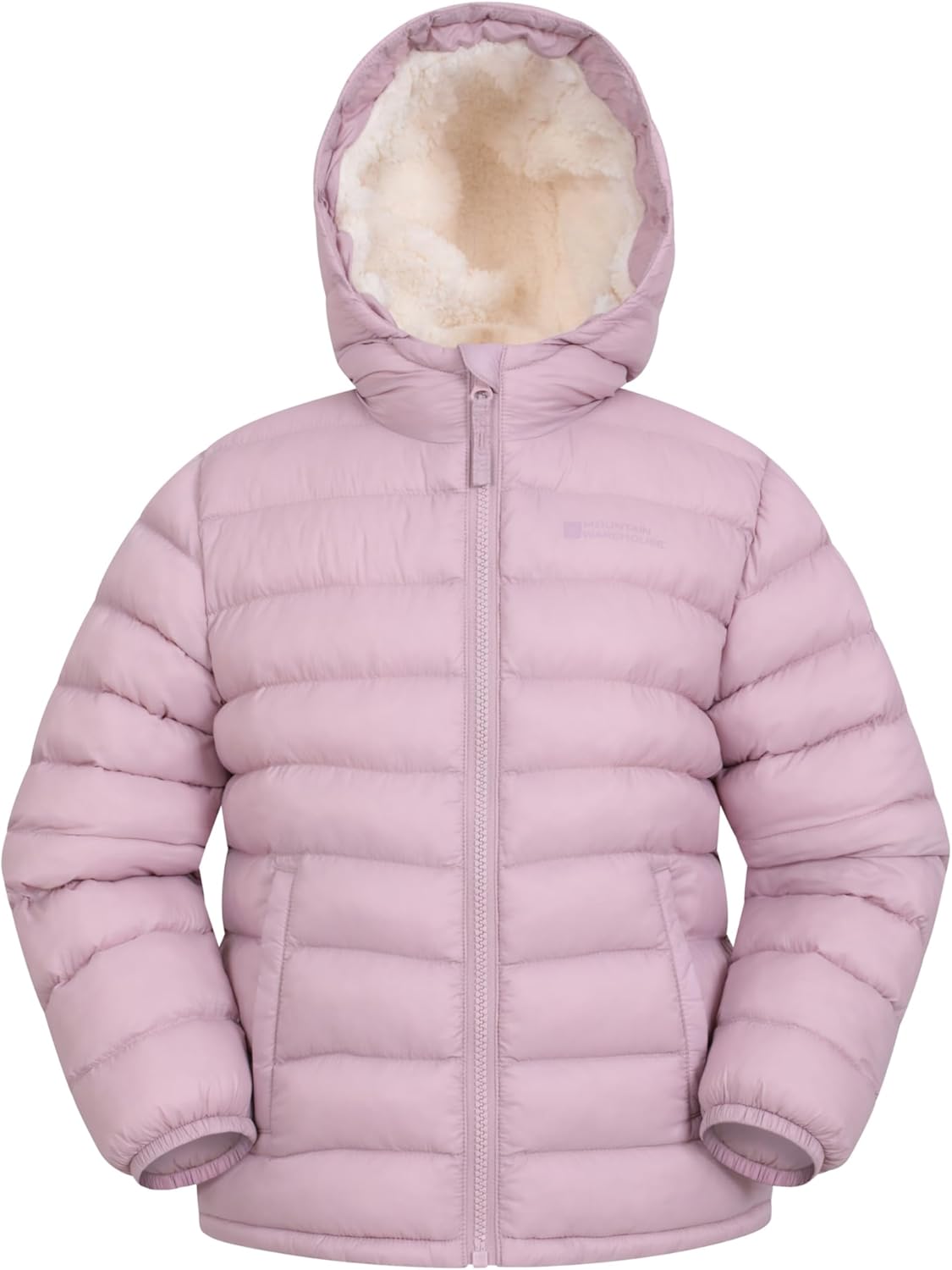 Mountain Warehouse Seasons Fur-Lined Kids Padded Jacket - Lightweight, Warm & Wa...
