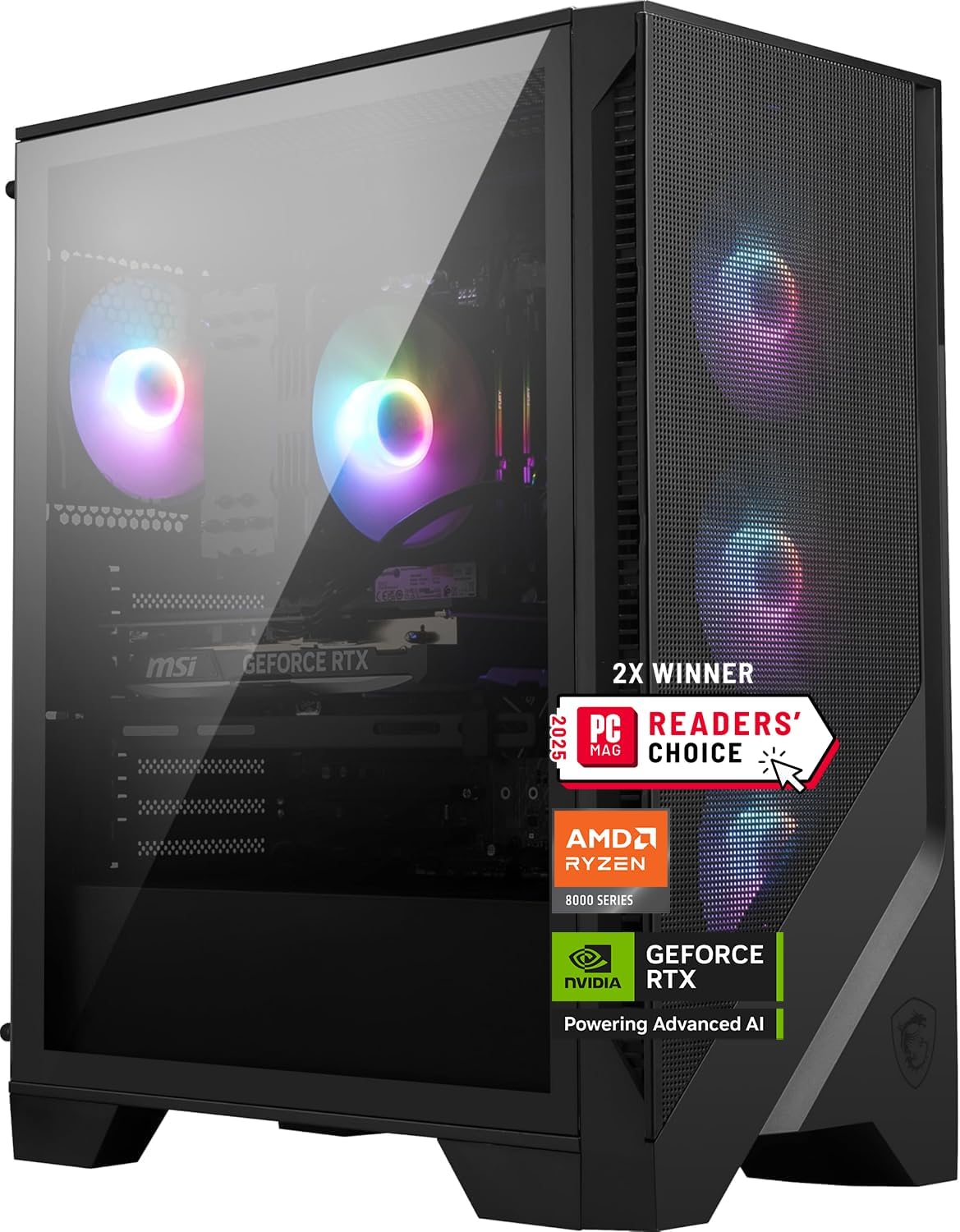MSI Codex Z2 Gaming Desktop: AMD R7-8700F, GeForce RTX 5070, 32GB DDR5, 2TB m.2...