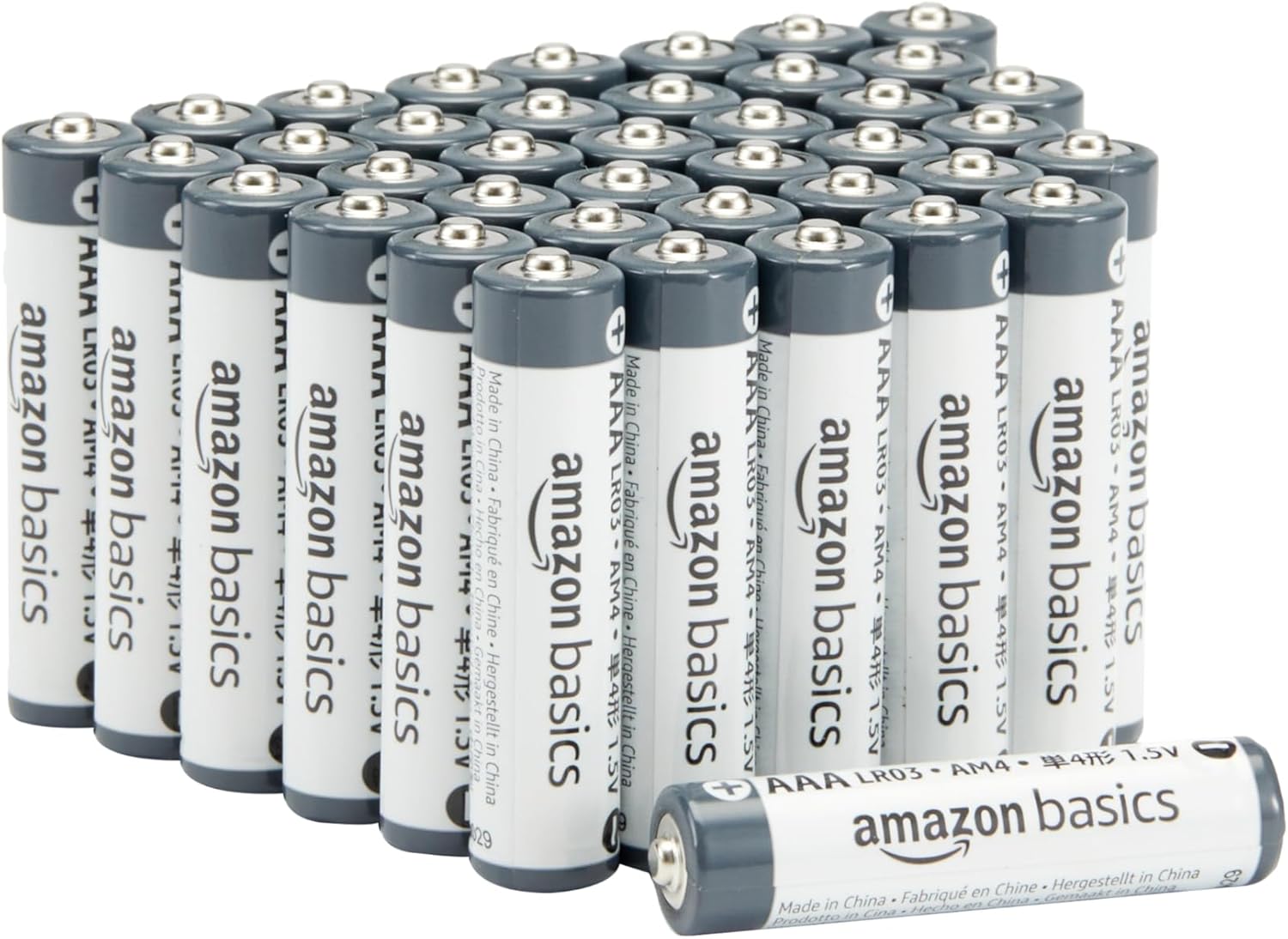 Amazon Basics 40-Pack AAA Alkaline Industrial Batt...
