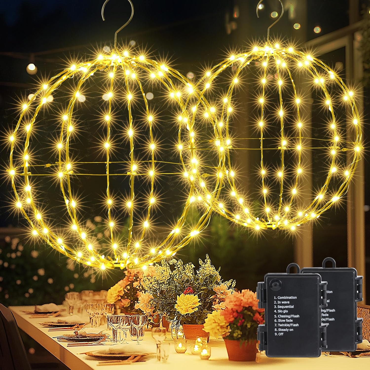 Joomer Outdoor Christmas Ball Lights, Special Battery Operated Lighting Sphere,...