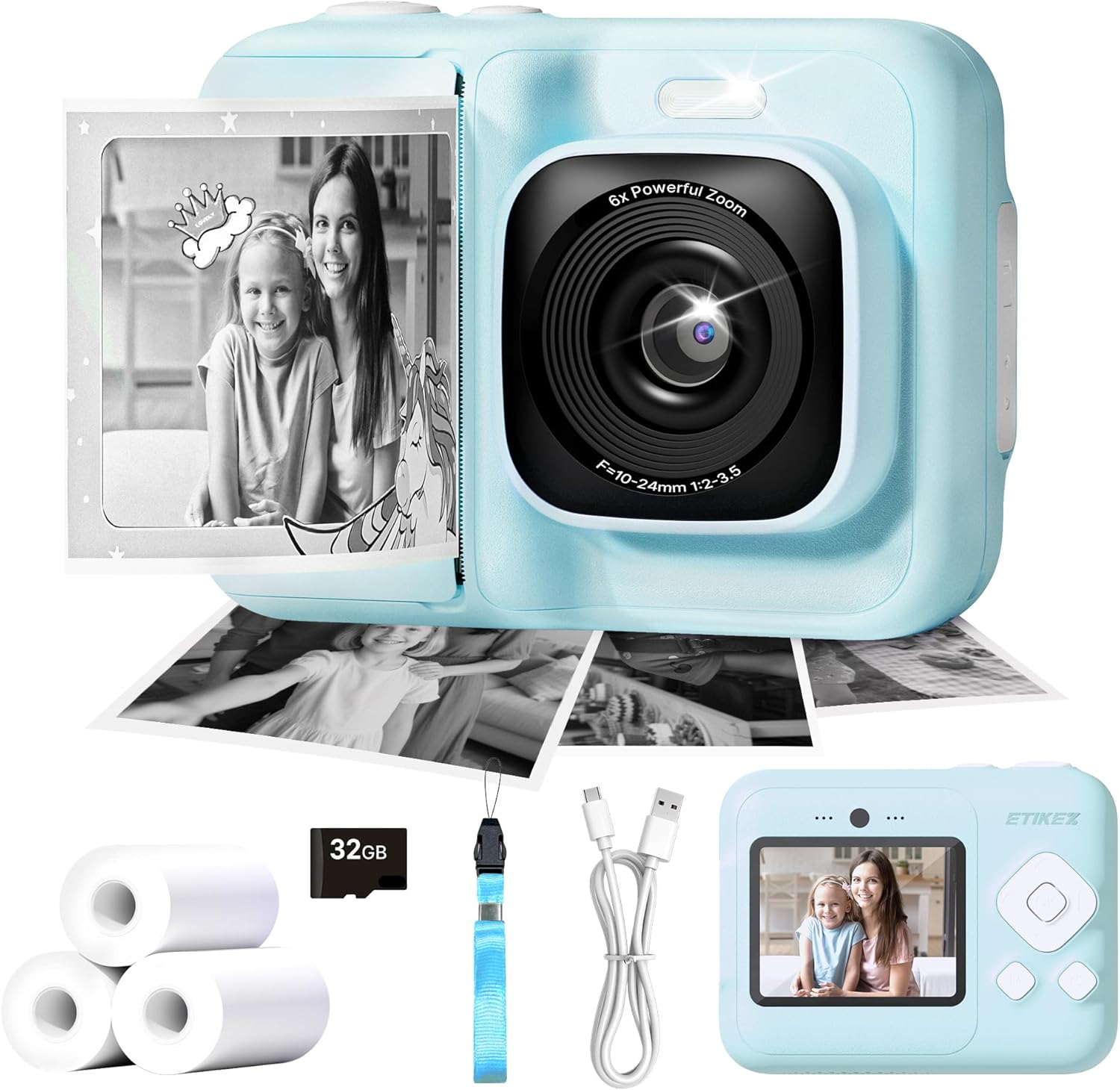 Perfect Kids Camera, Best 1080P Instant Digital Print Camera for Kids, Special H...
