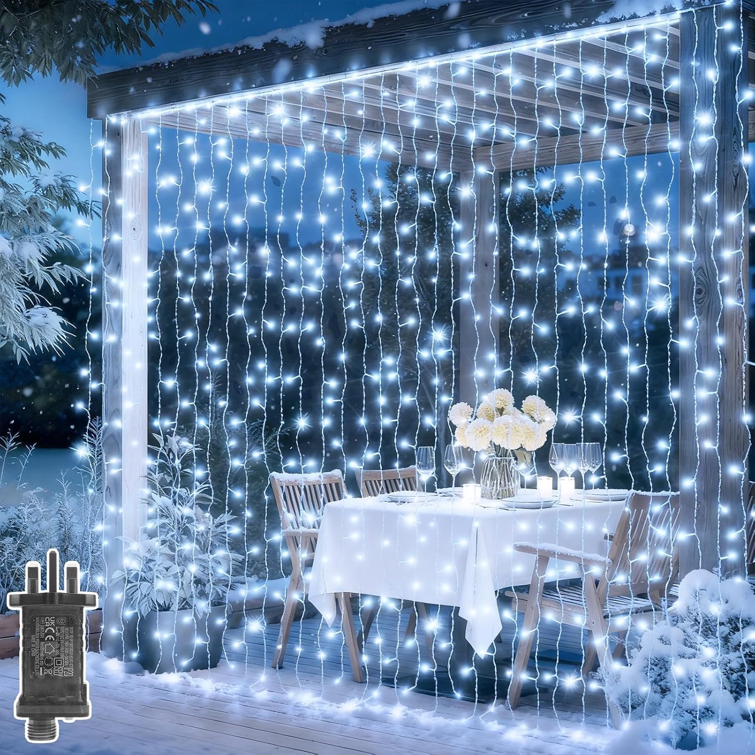 Curtain Fairy Lights, Special 3x3M 300 LED Curtain Light, Innovative Lights with...