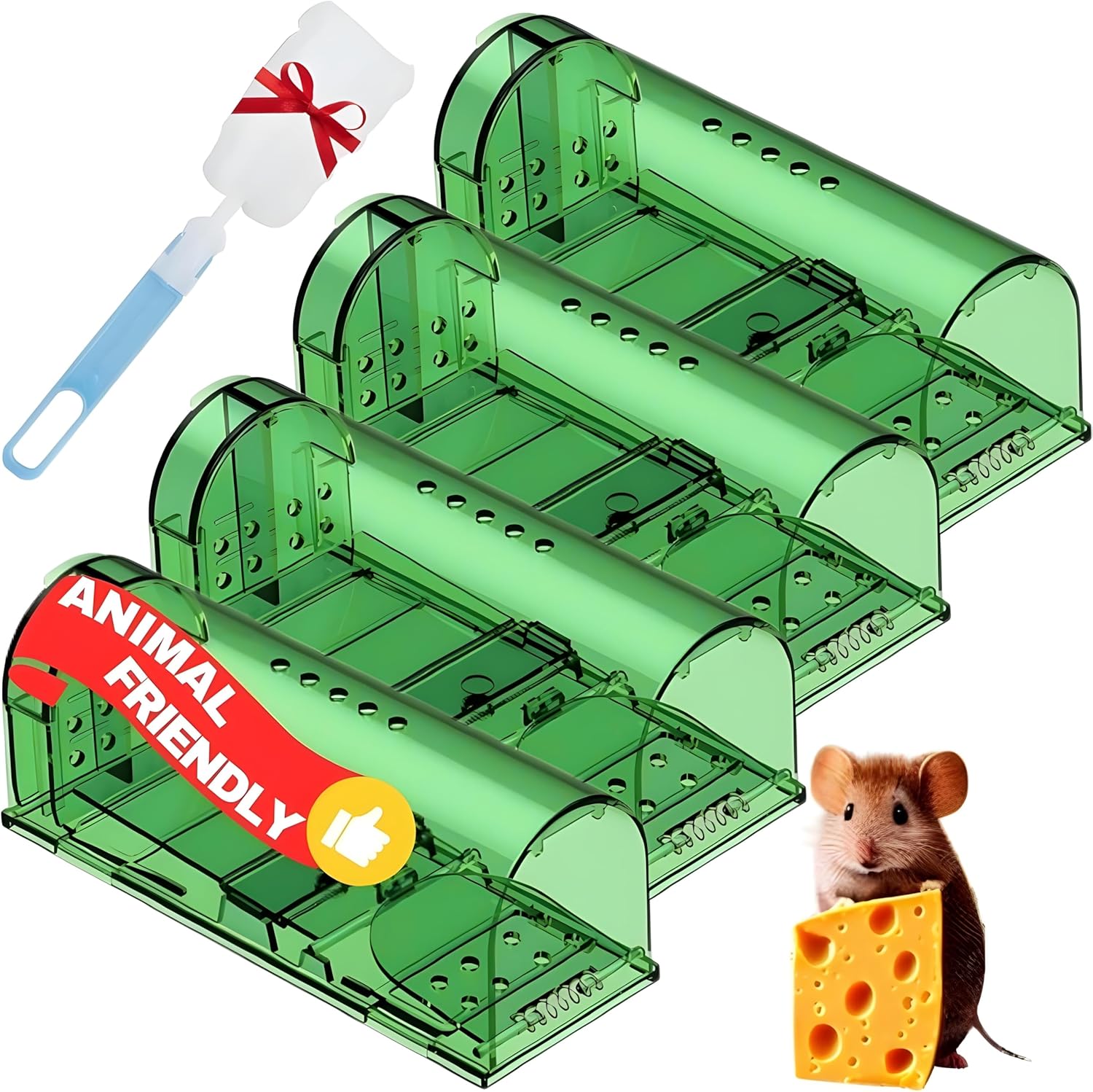 HYDRO Humane Mouse Traps, Innovative Indoor Mouse Trap Solution, Effective Reusa...