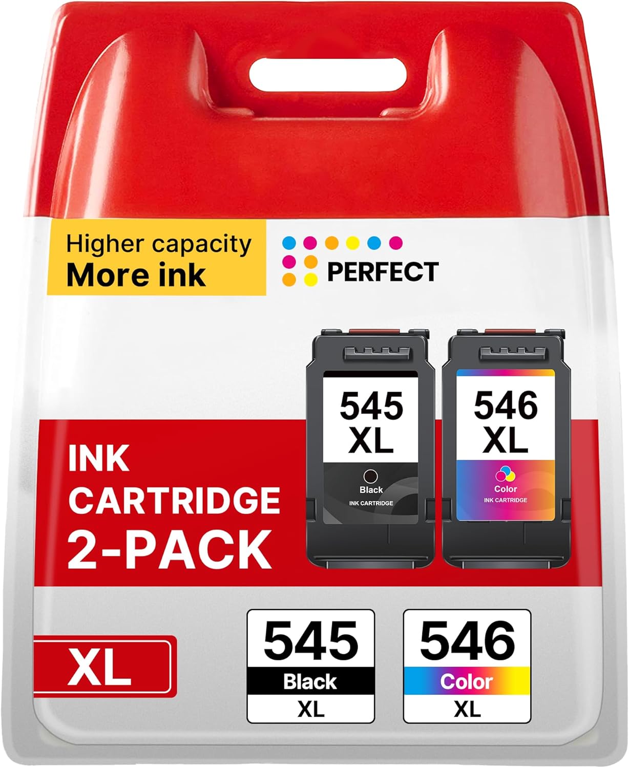 545XL 546XL Ink Cartridges Replacement for Canon Ink Cartridges 545 546 PG-545 C...