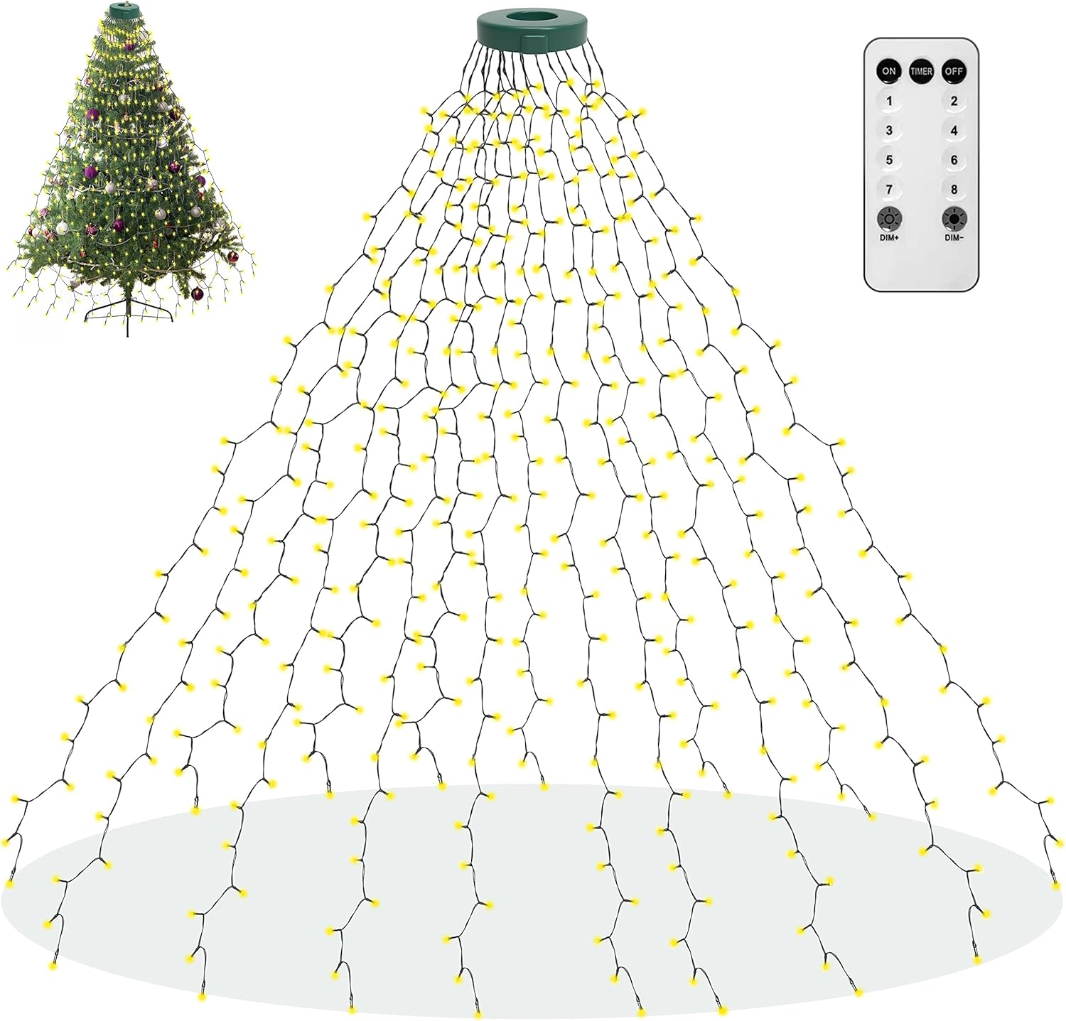 aneeway Christmas Tree Lights, Special Fairy Lights for Holiday Decor, Sustainab...