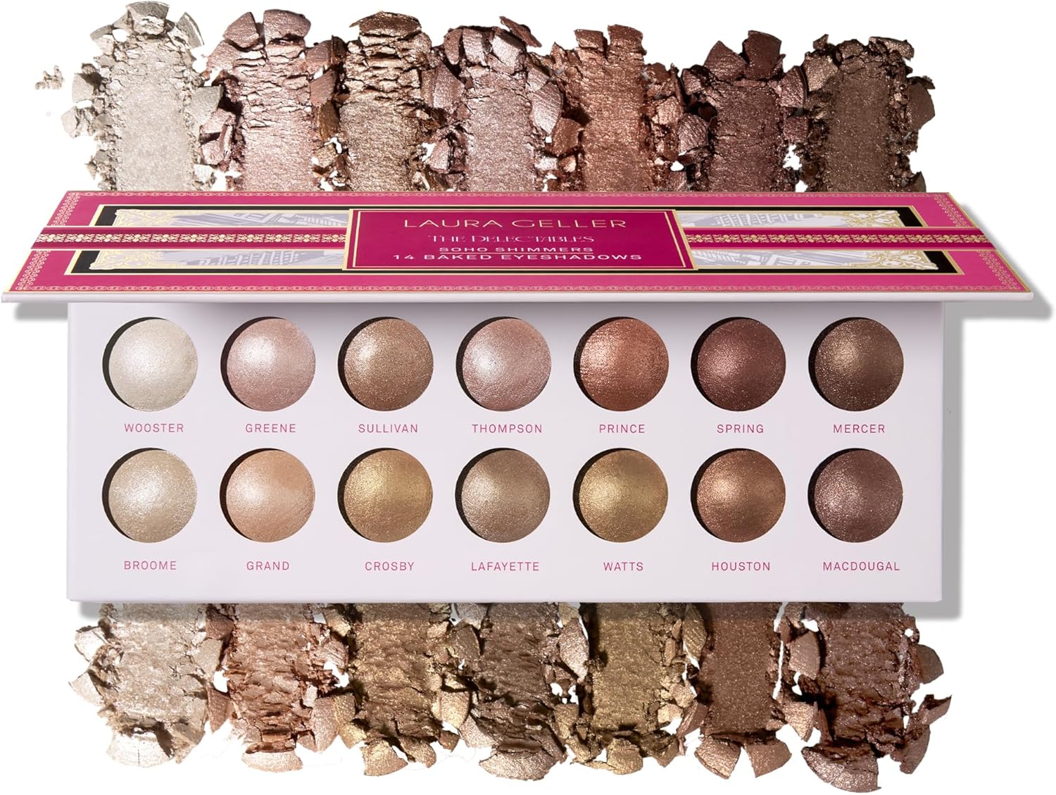 Laura Geller Beauty Eyeshadows, Unique Multi-Finish Baked Eyeshadows for Long-La...
