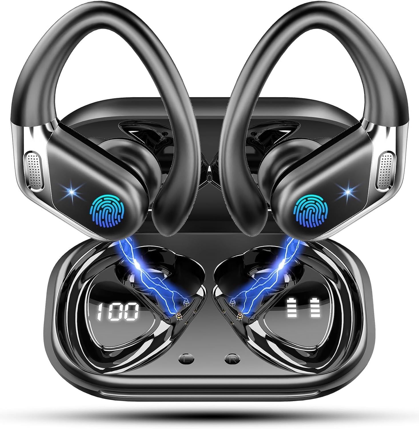 Wireless Earbuds, Bluetooth 5.4 Headphones Sports, 50 Hours Long Battery Life, D...