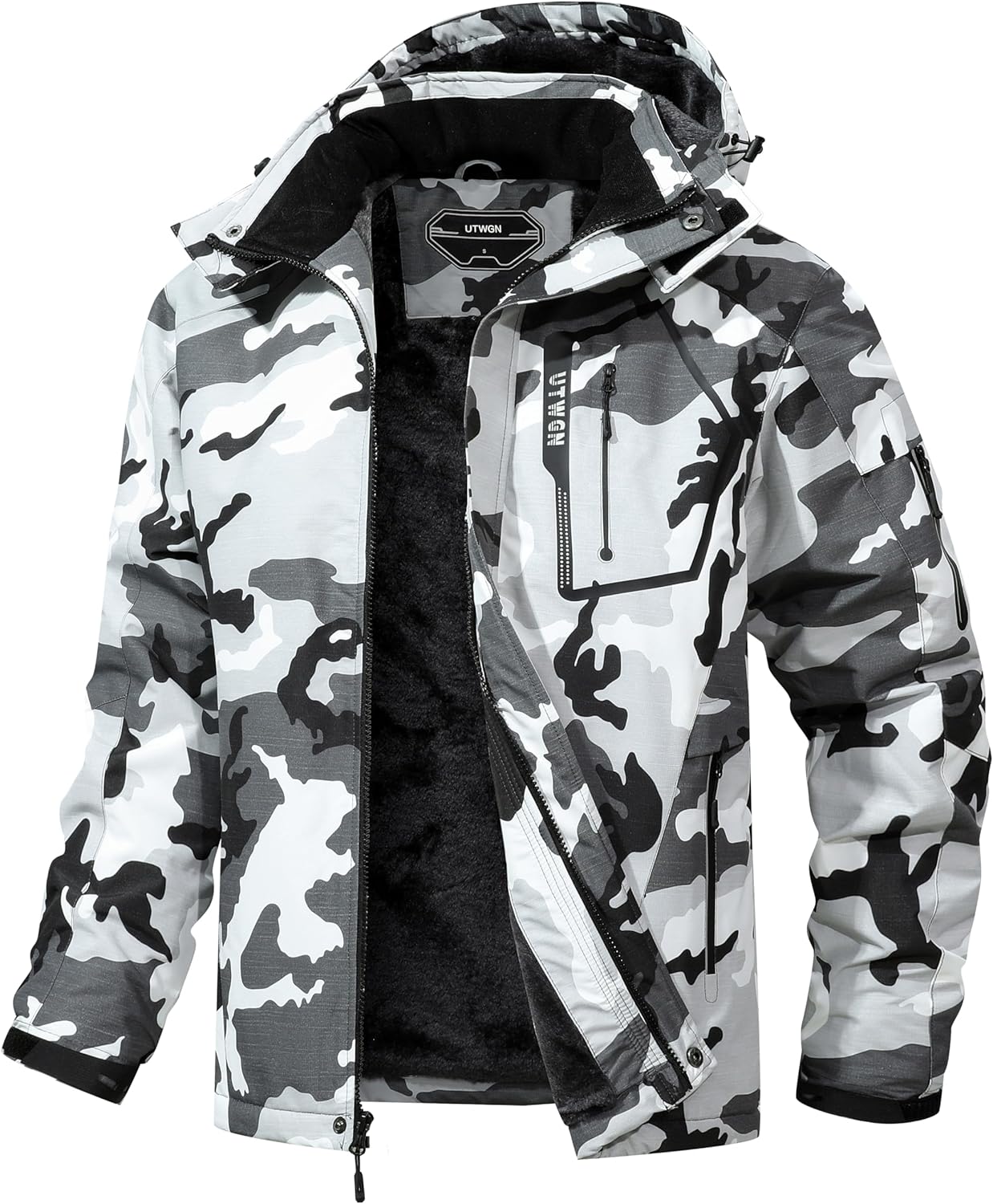Men's Ski Jacket, Winter Warm Snow Coat for Waterproof Experience, Special Windb...