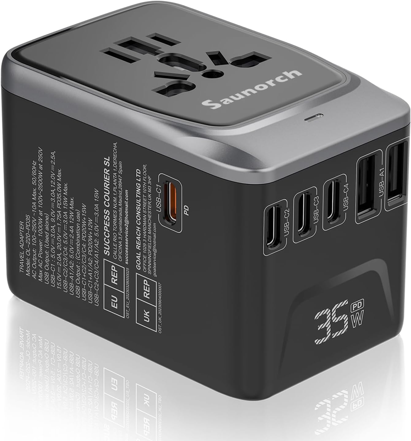 Universal Travel Adapter, High-Quality International Power Plug Adapter, Innovat...