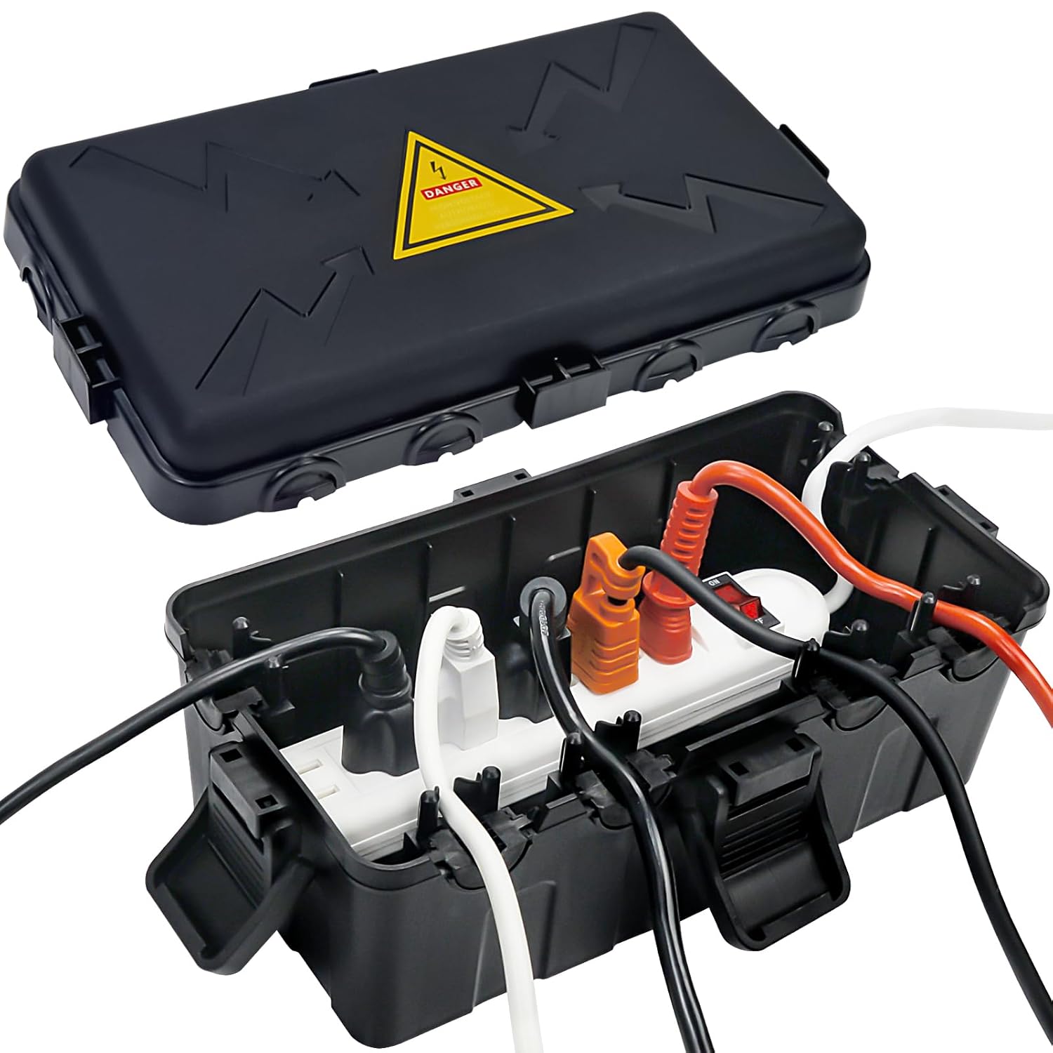Hrensaw Medium Outdoor Electrical Box(10.6x5.5x4.5in), Weatherproof Connection B...