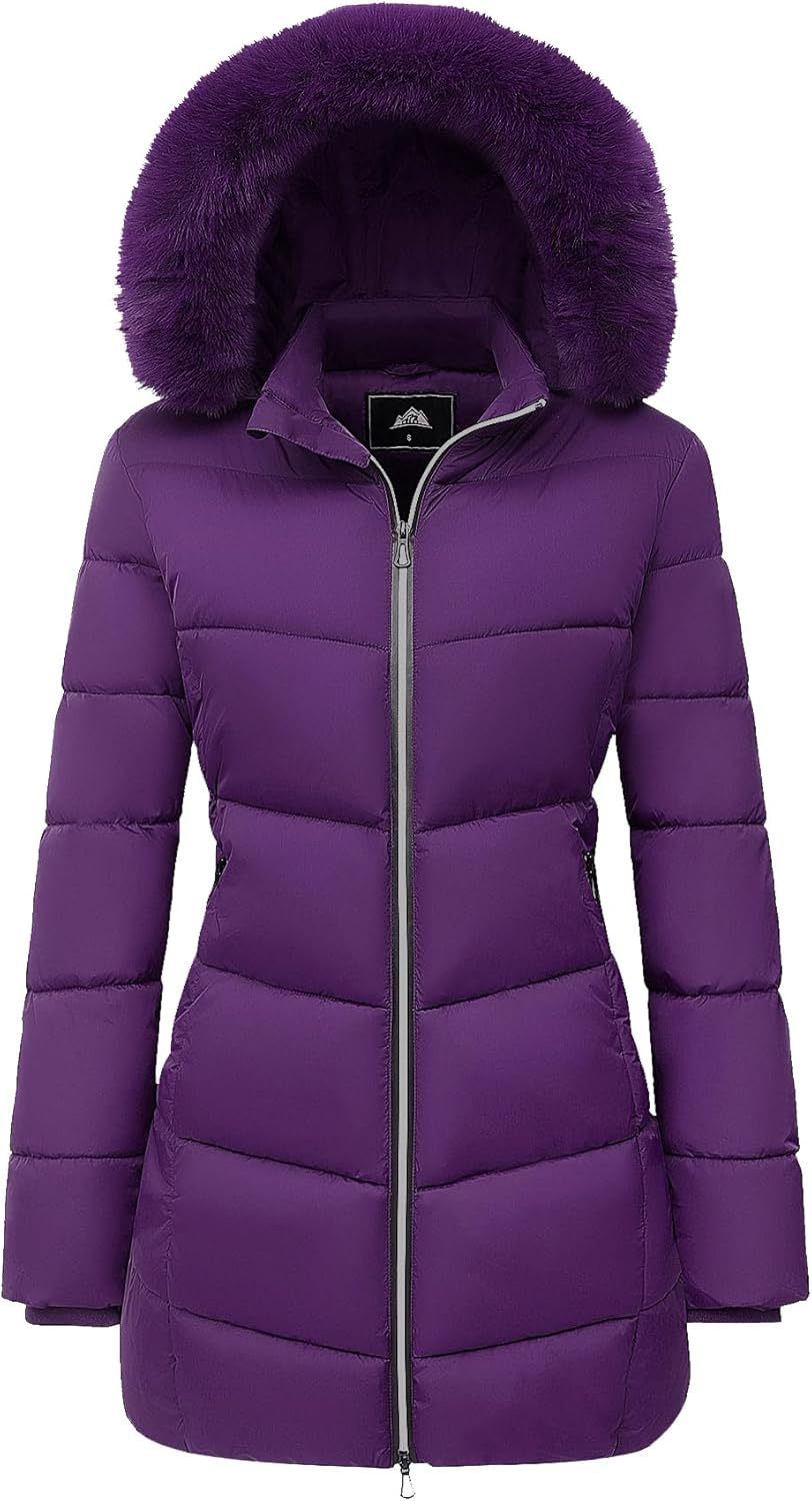 MOERDENG Women's Winter Coat, Special Windproof and Warm Down Coat with Waterpro...