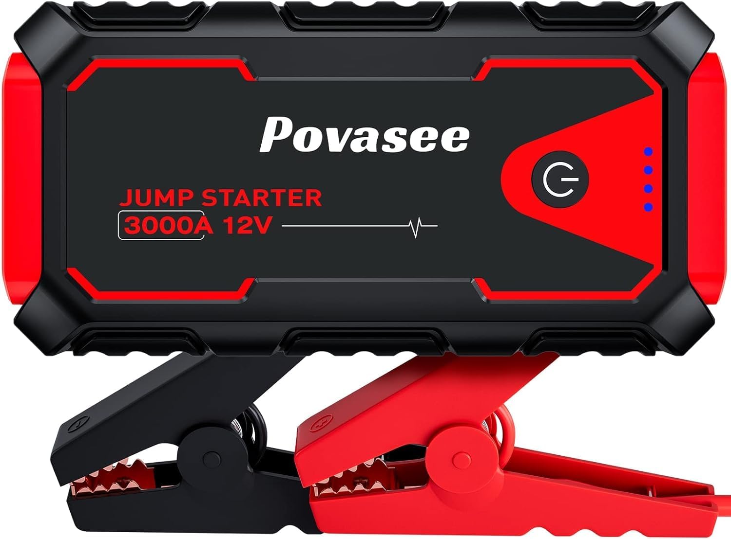 Povasee 3000A Jump Starter Power Pack, Car Battery Booster Jump Starter for 12V...