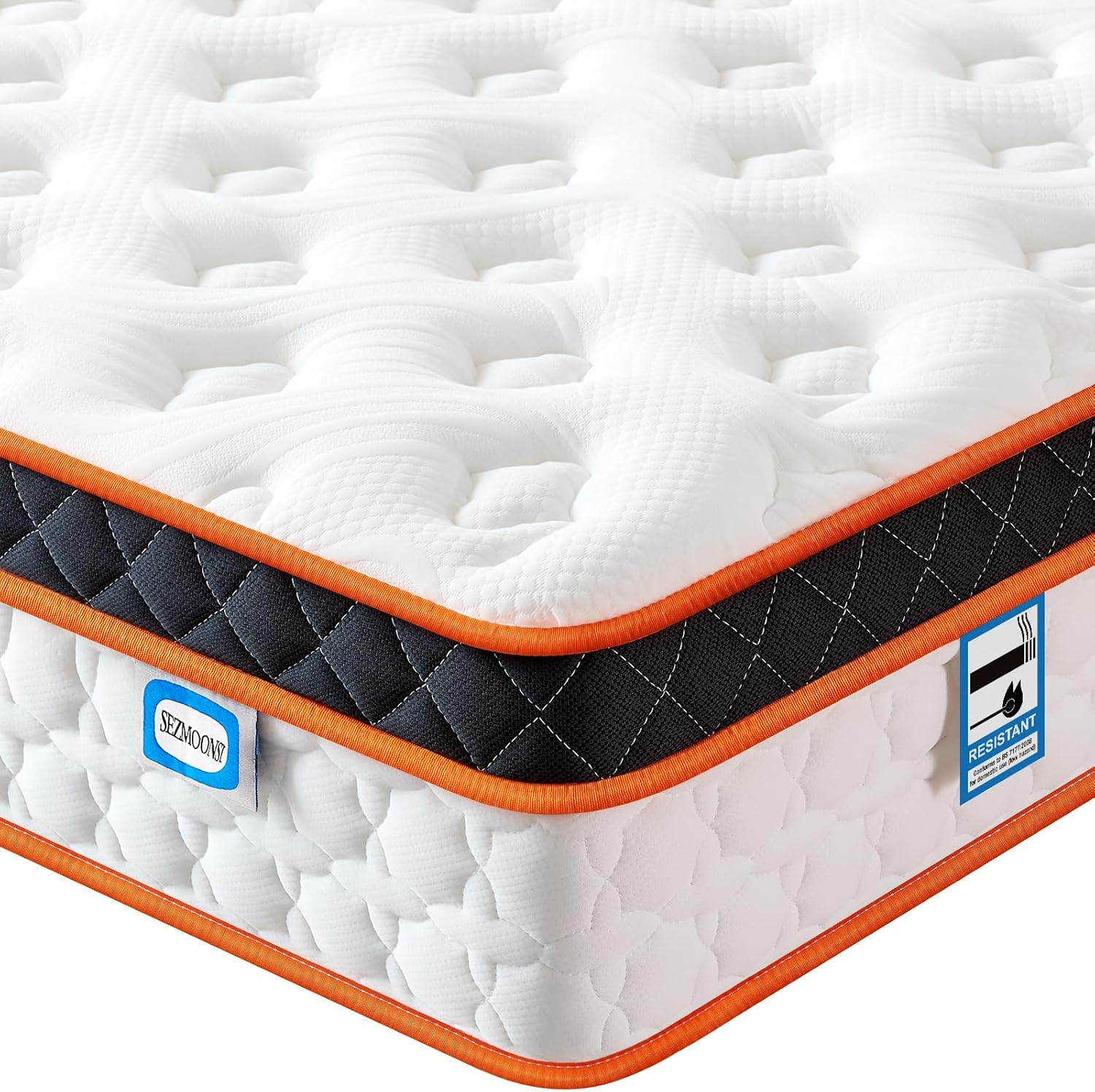 Double Mattress with Gel Memory Foam, Special 4FT6 Mattress Individually Pocket...